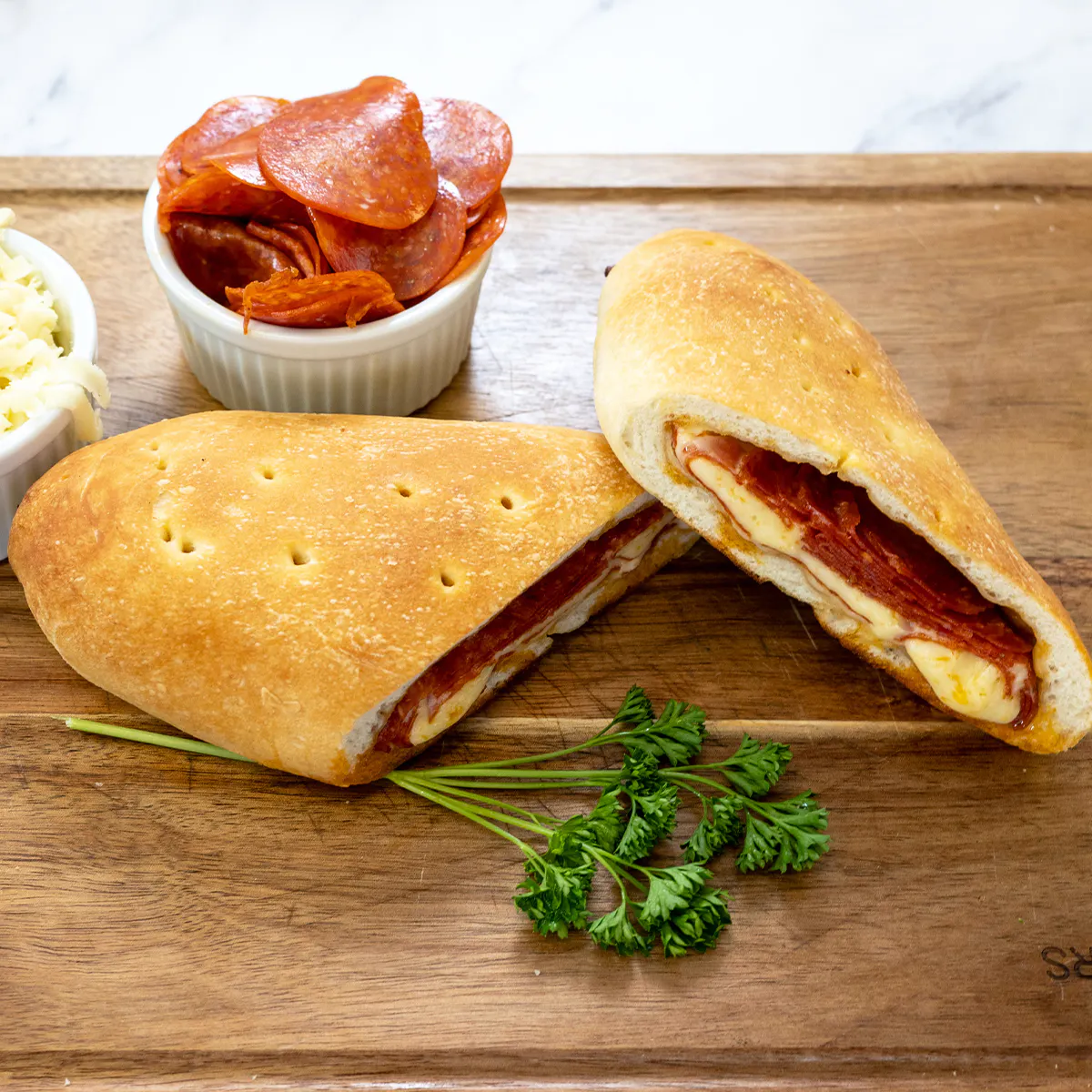 Pepperoni & Cheese Specialty Stuffed Bread by Marchiano's Bakery