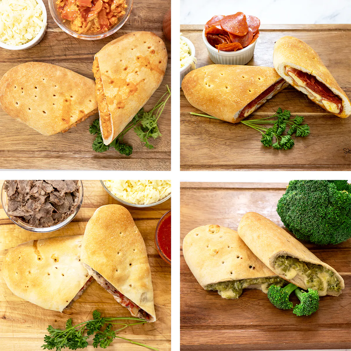 Specialty Stuffed Bread Sampler - 12 Pack by Marchiano's Bakery