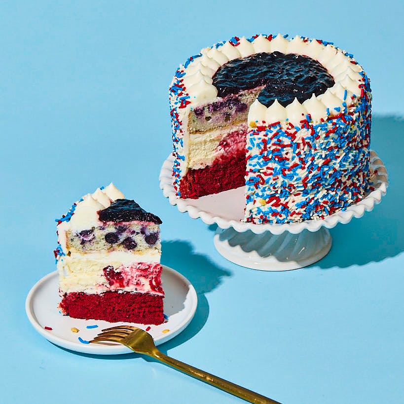 Red, White & Blueberry PieCaken by PieCaken Bakeshop - Alternate image 3