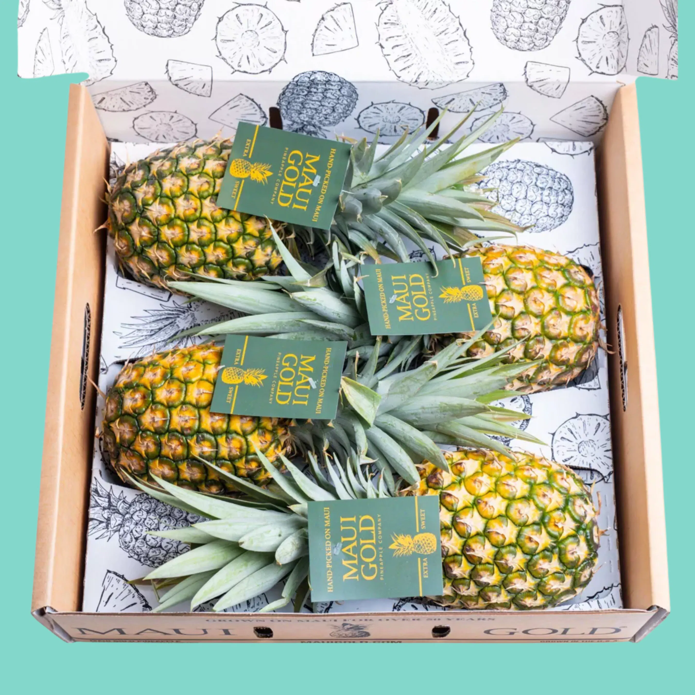 Maui Gold® Pineapple - 4 Pack by Maui Gold® Pineapple | Goldbelly