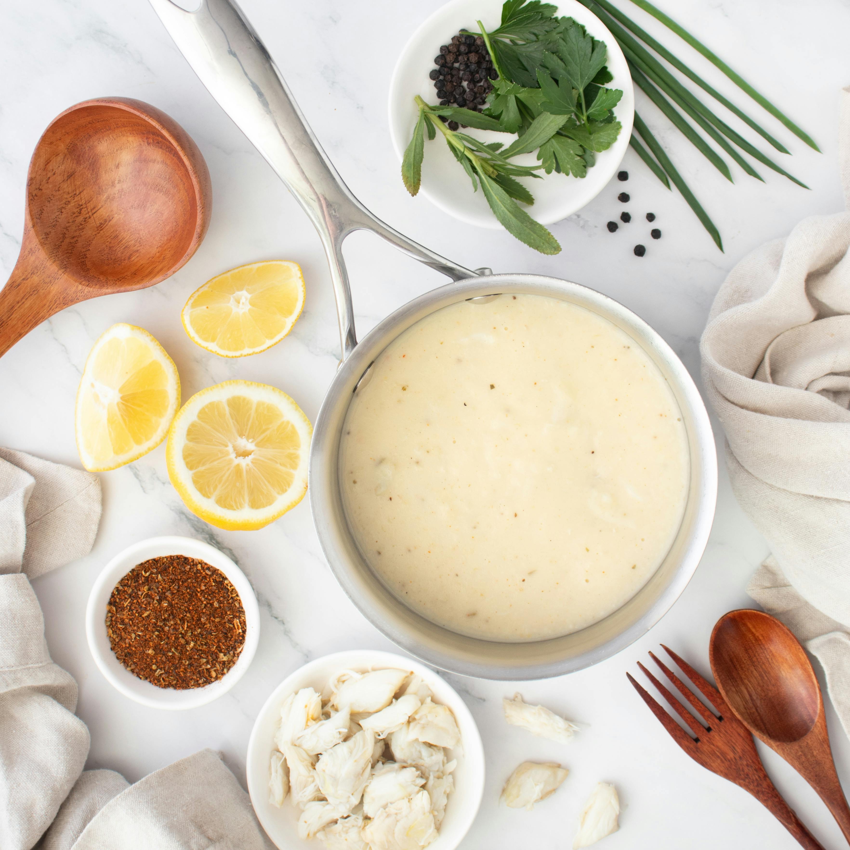 Crabmeat Bisque - 1 Qt. by Cameron's Seafood - Alternate image 1