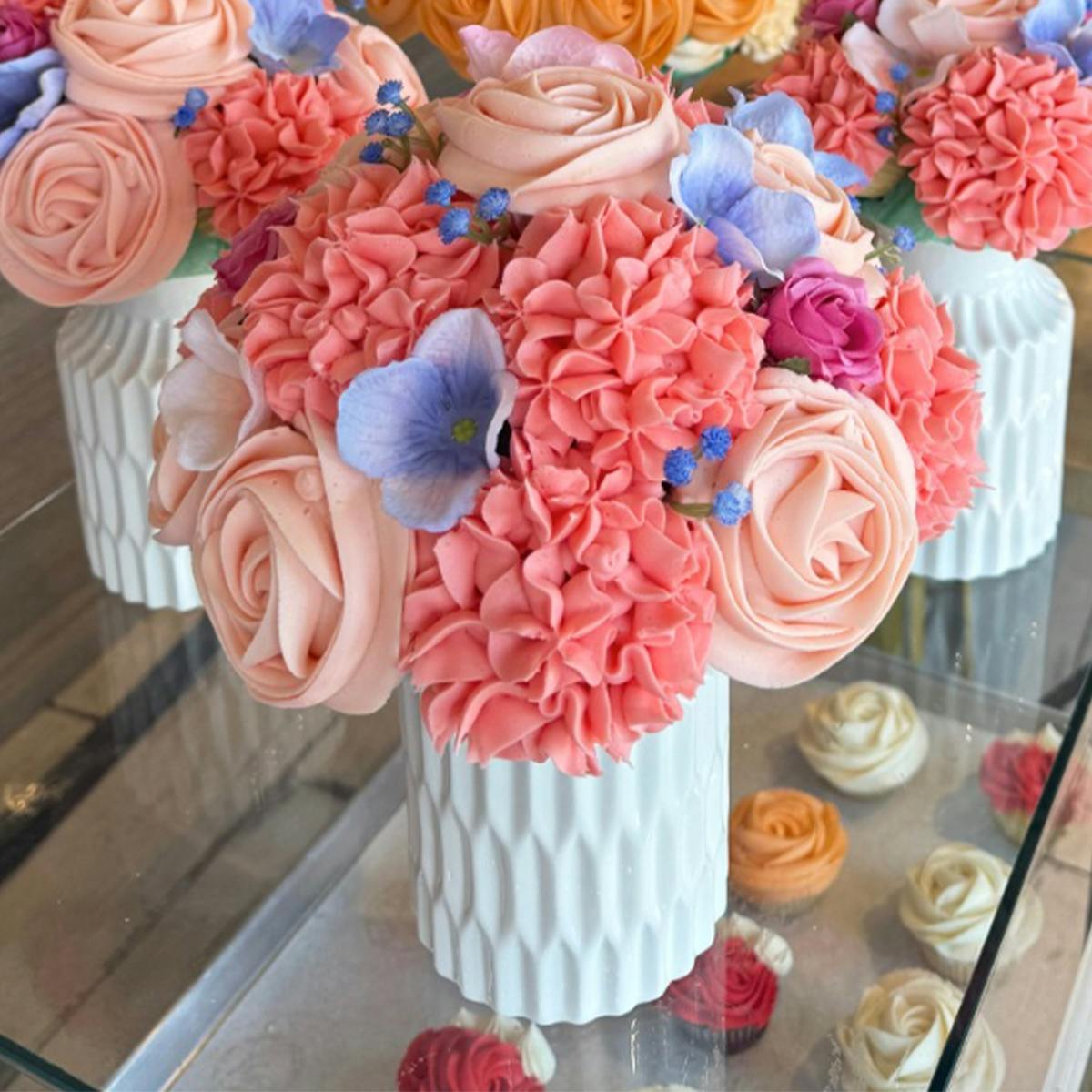 Bluebell Blush Cupcake Bouquet by Baked Bouquet - Alternate image 1
