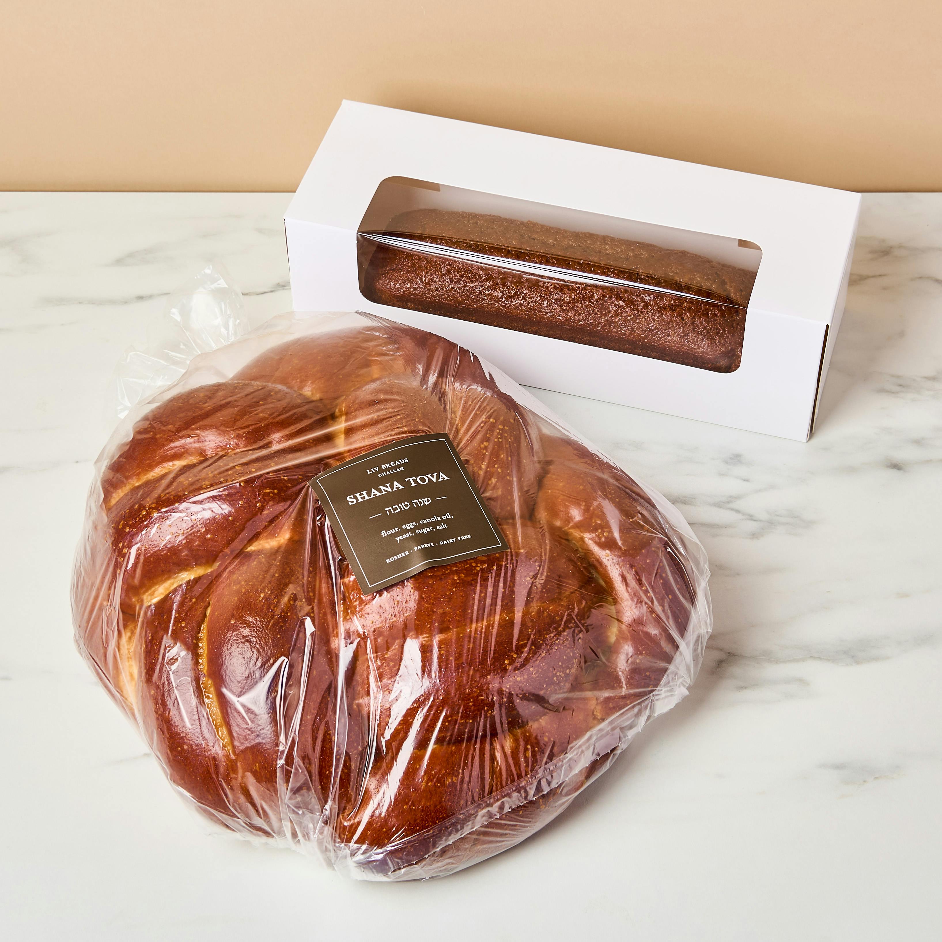 High Holiday Honey Loaf Cake + Round Honey Challah Combo by Liv Breads - Alternate image 1