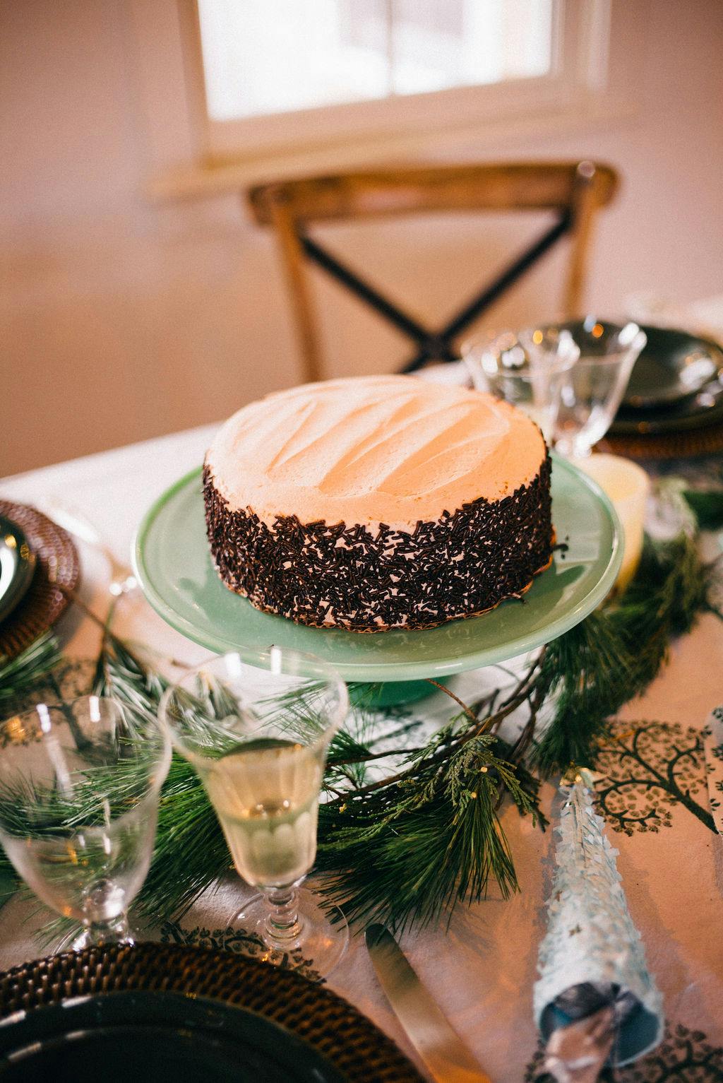 Hot Cocoa Cake by Caroline's Cakes