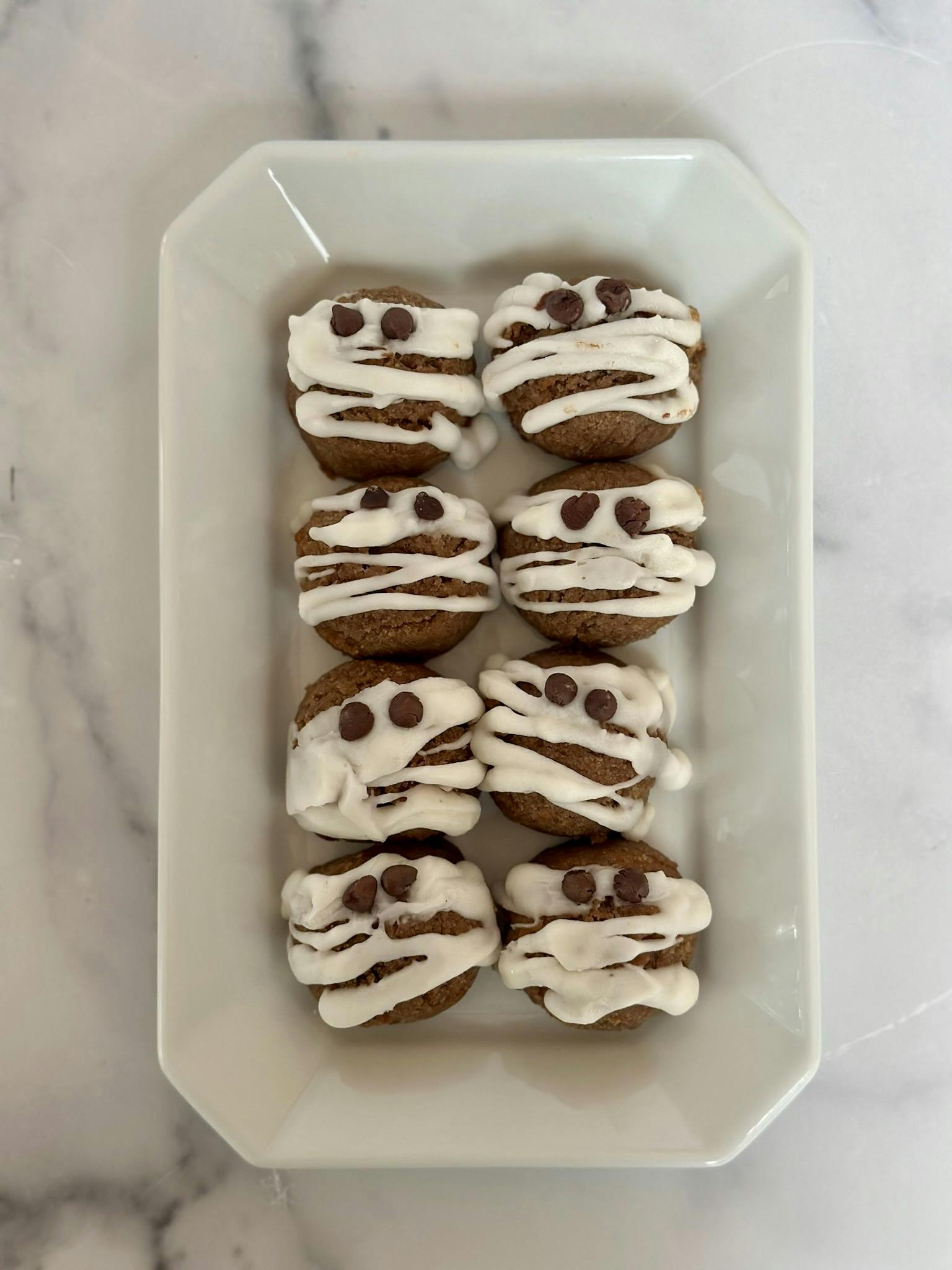 Halloween Mummy Molasses Spiced Cookie Bites by Stylish Spoon - Alternate image 2