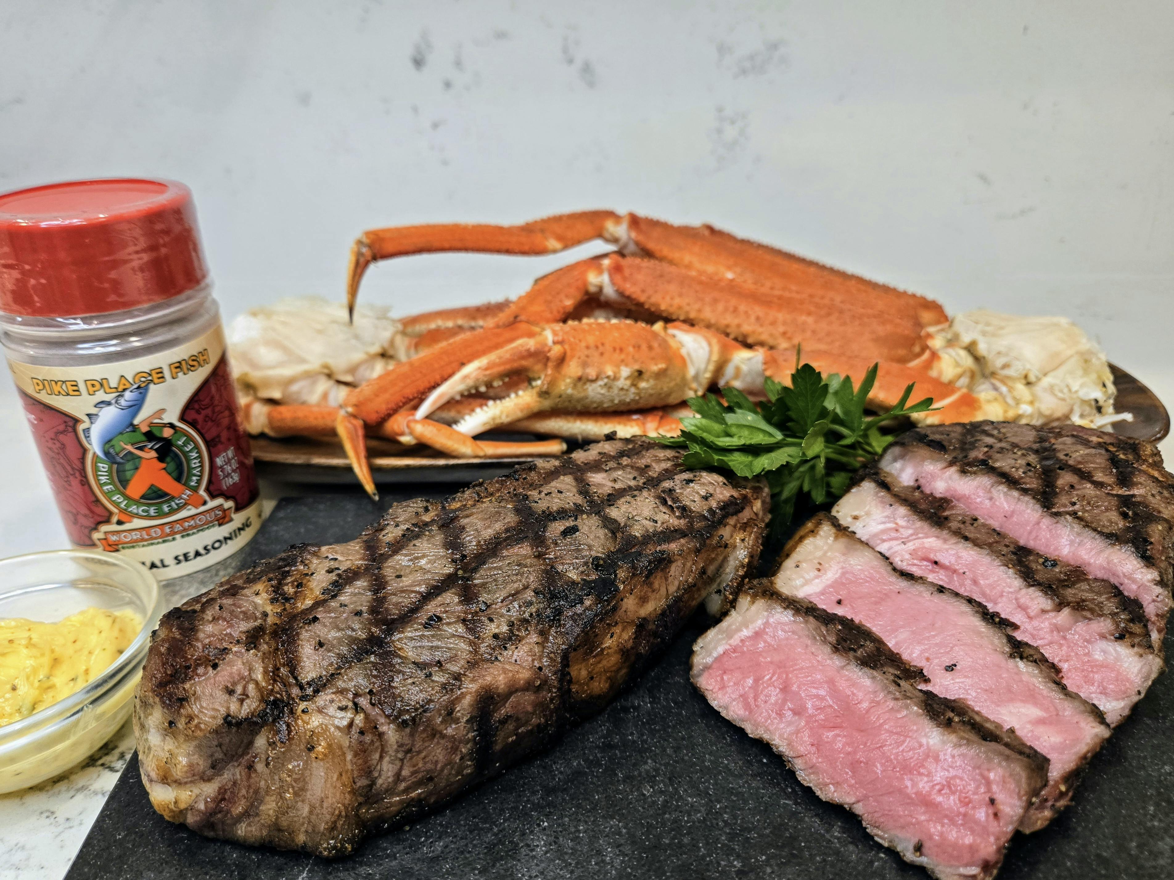 NY Strip & Bairdi Snow Crab Surf + Turf Pack by Pike Place Fish Market - Alternate image 1