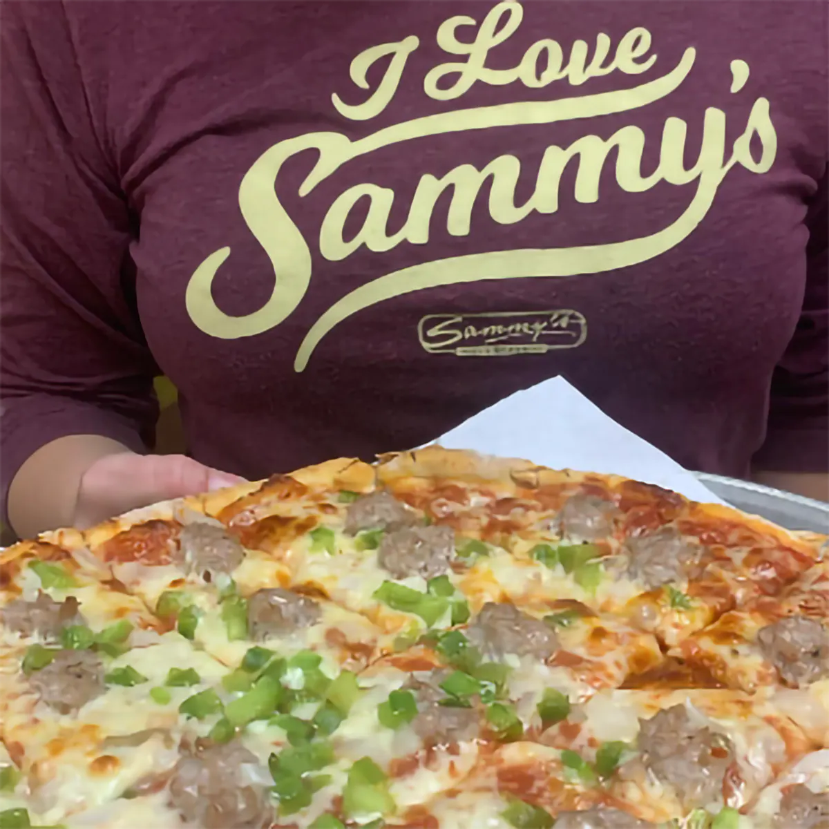 “Sammy’s Special” Sausage, Onion, & Pepper Pizza by Sammy's Pizza - Alternate image 2