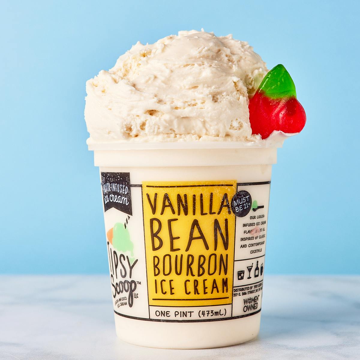 "Whiskey Lovers" Boozy Ice Cream Collection - 4 Pints by Tipsy Scoop Boozy Ice Cream - Alternate image 2