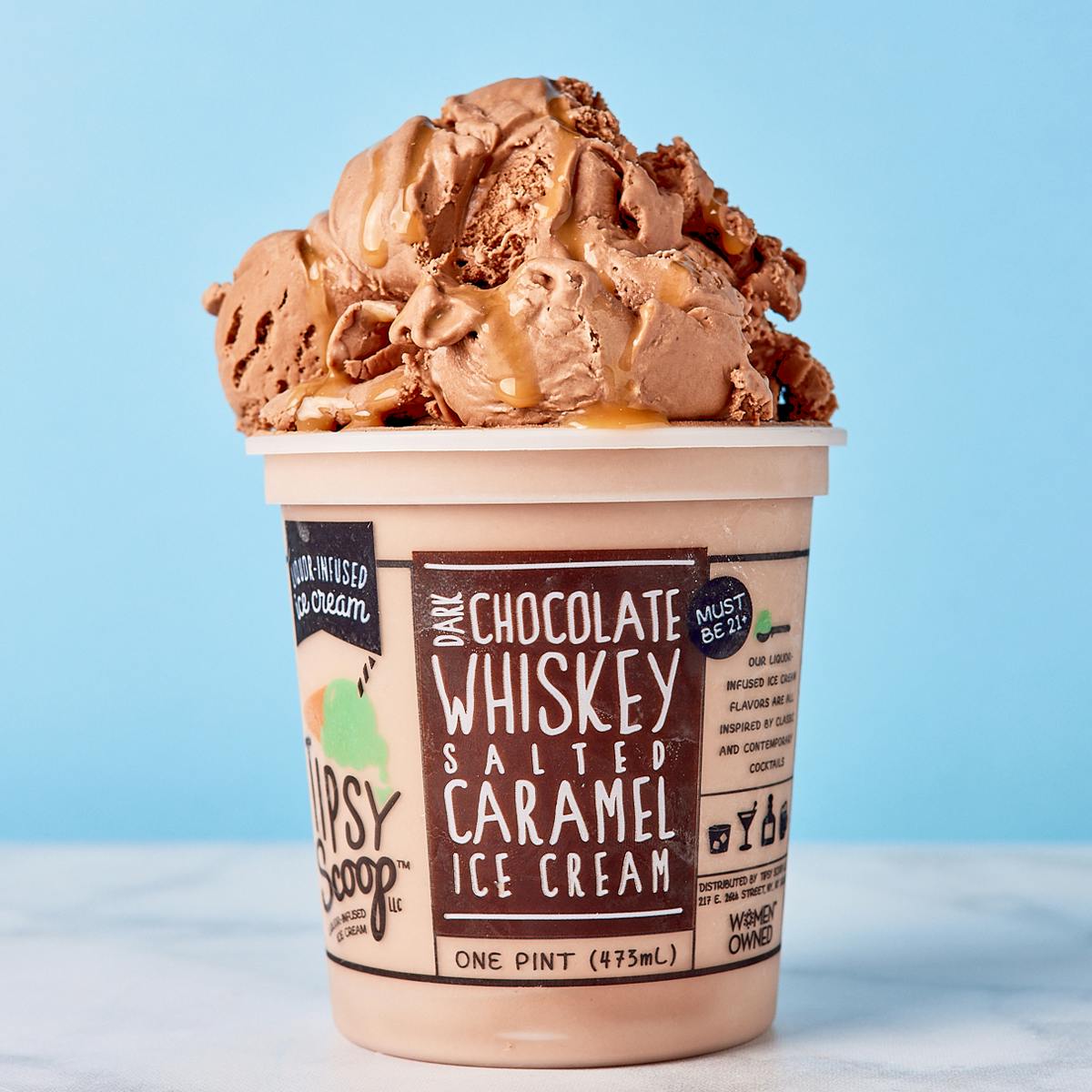 "Whiskey Lovers" Boozy Ice Cream Collection - 4 Pints by Tipsy Scoop Boozy Ice Cream - Alternate image 3