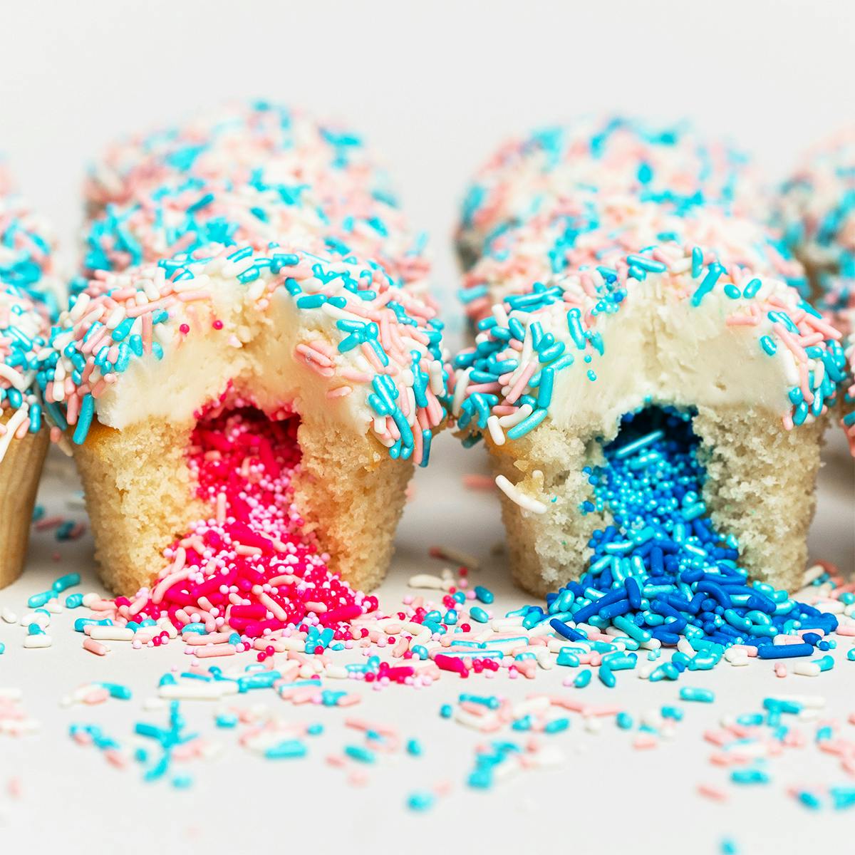 Gender Reveal Explosion® Cupcakes - 12 Pack by Flour Shop - Alternate image 1