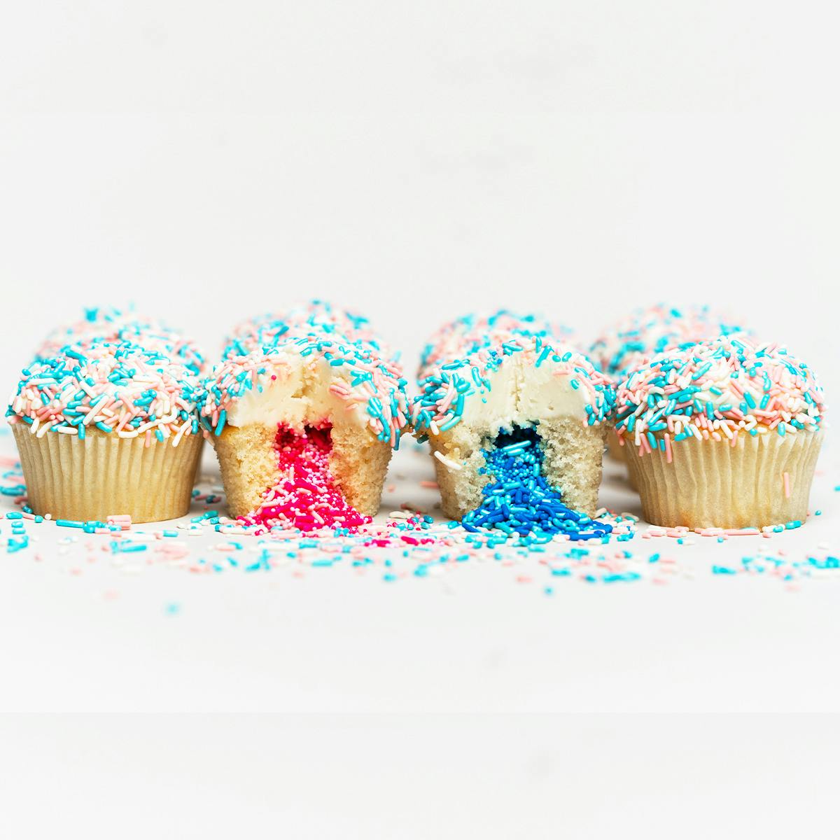 Gender Reveal Explosion® Cupcakes - 12 Pack by Flour Shop - Alternate image 3