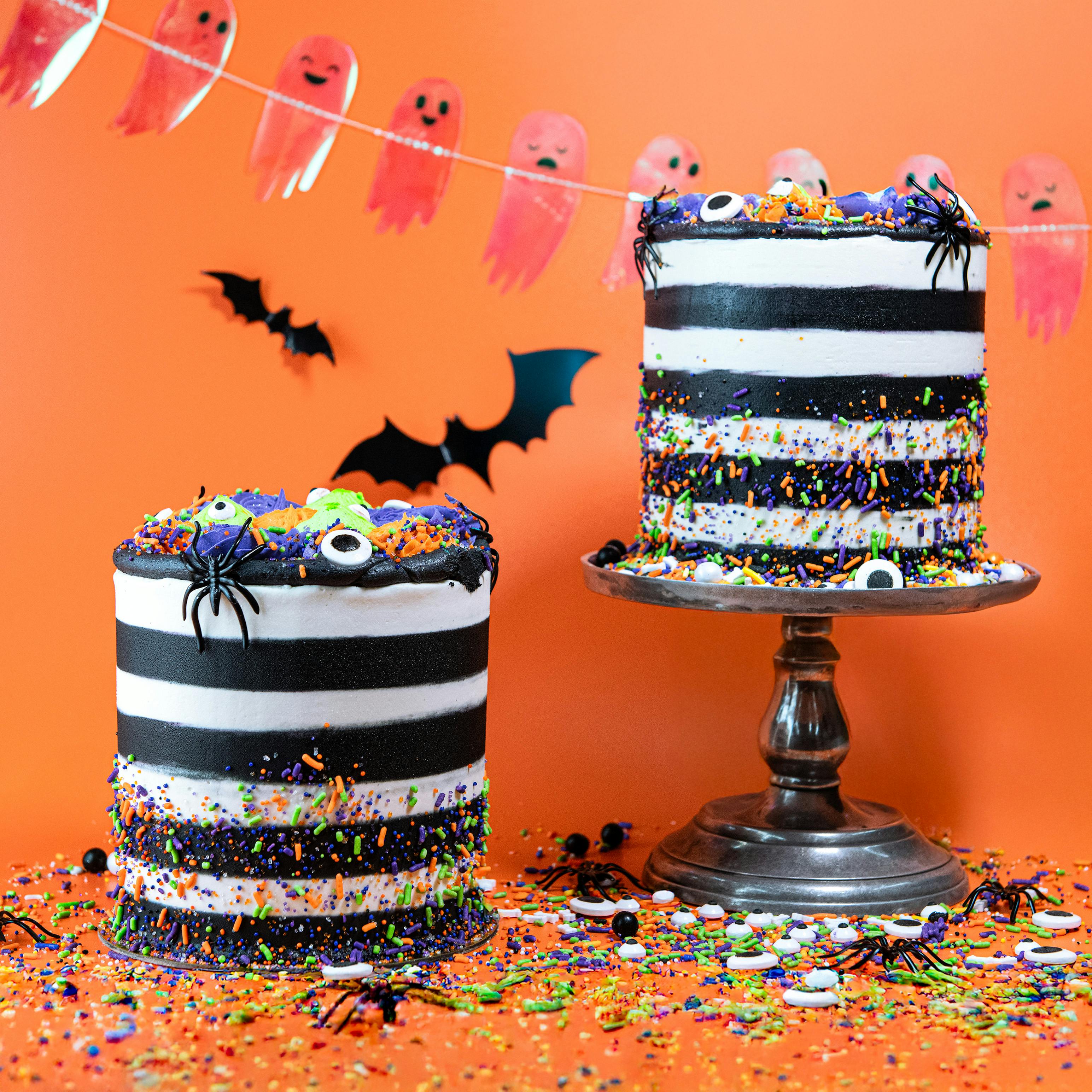Halloween Spooky Sprinkle Surprise Cake by Trophy Cupcakes