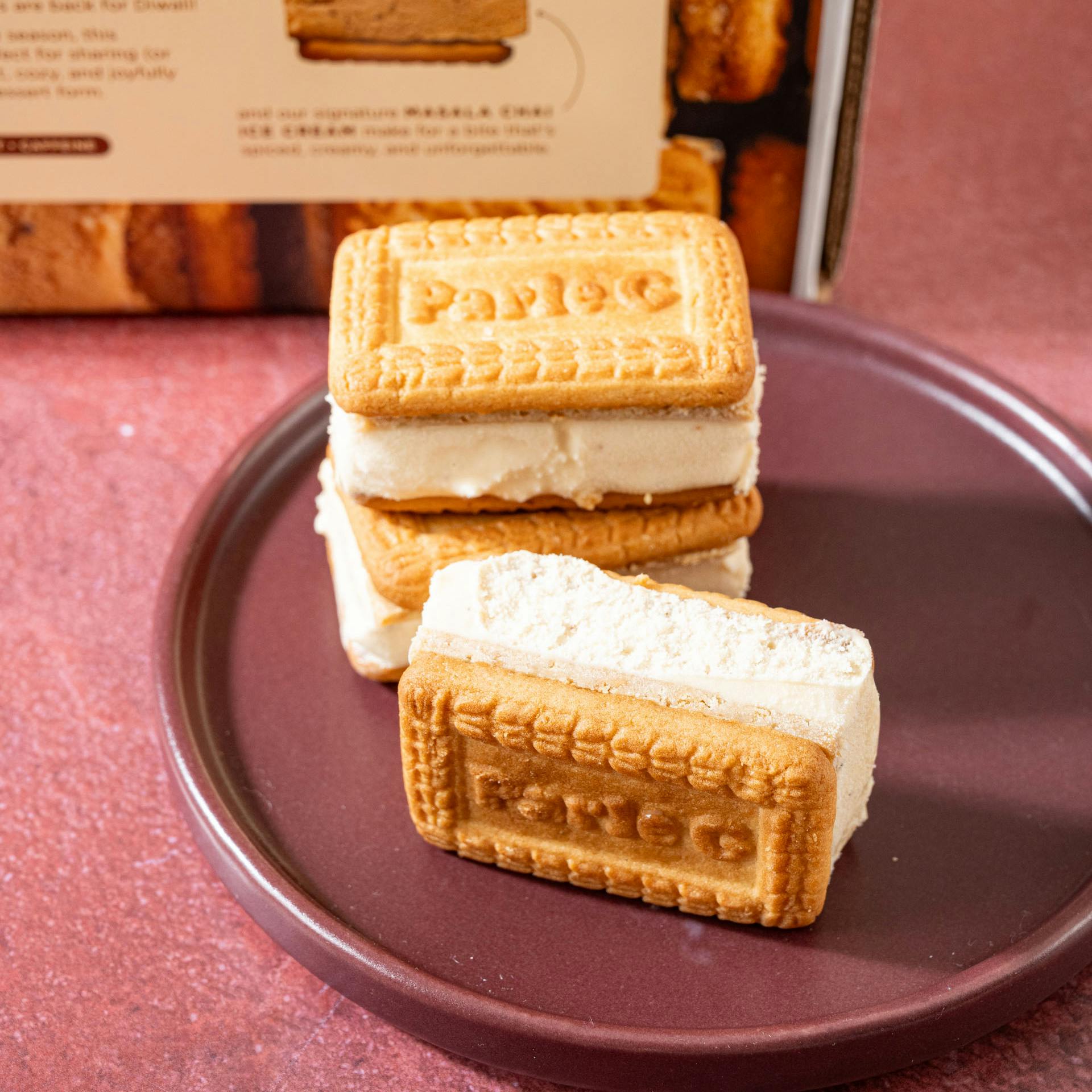 Diwali Parle-G Masala Chai Ice Cream Sandwiches by Malai Ice Cream - Alternate image 3