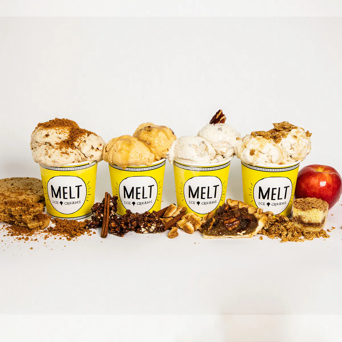 Fall Ice Cream Favorites - 6 Pints by MELT Ice Creams