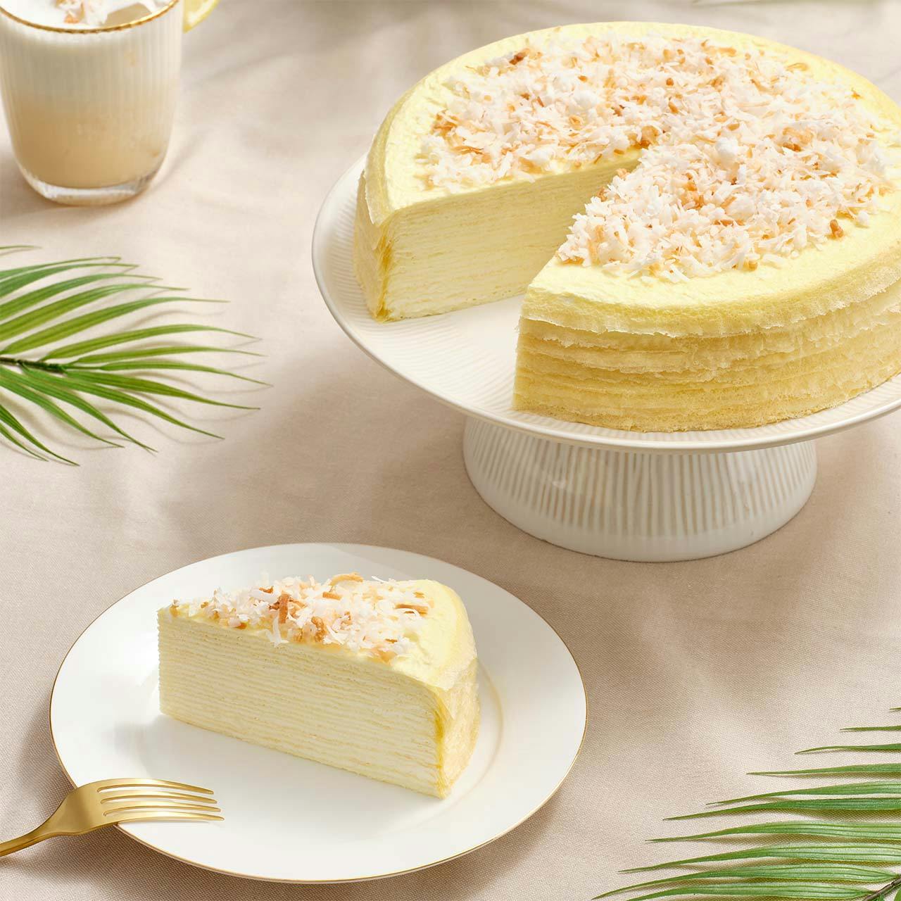 Coconut Mille Crêpes Cake by Lady M Confections - Alternate image 1