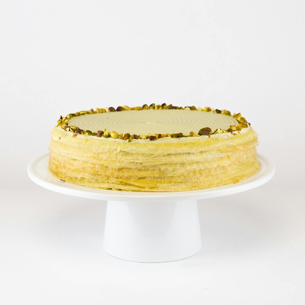 Pistachio Mille Crêpes Cake by Lady M Confections - Alternate image 3