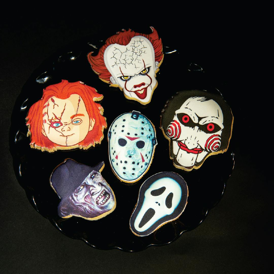 Halloween Horror Movie Cookies by Sweet E's Bake Shop