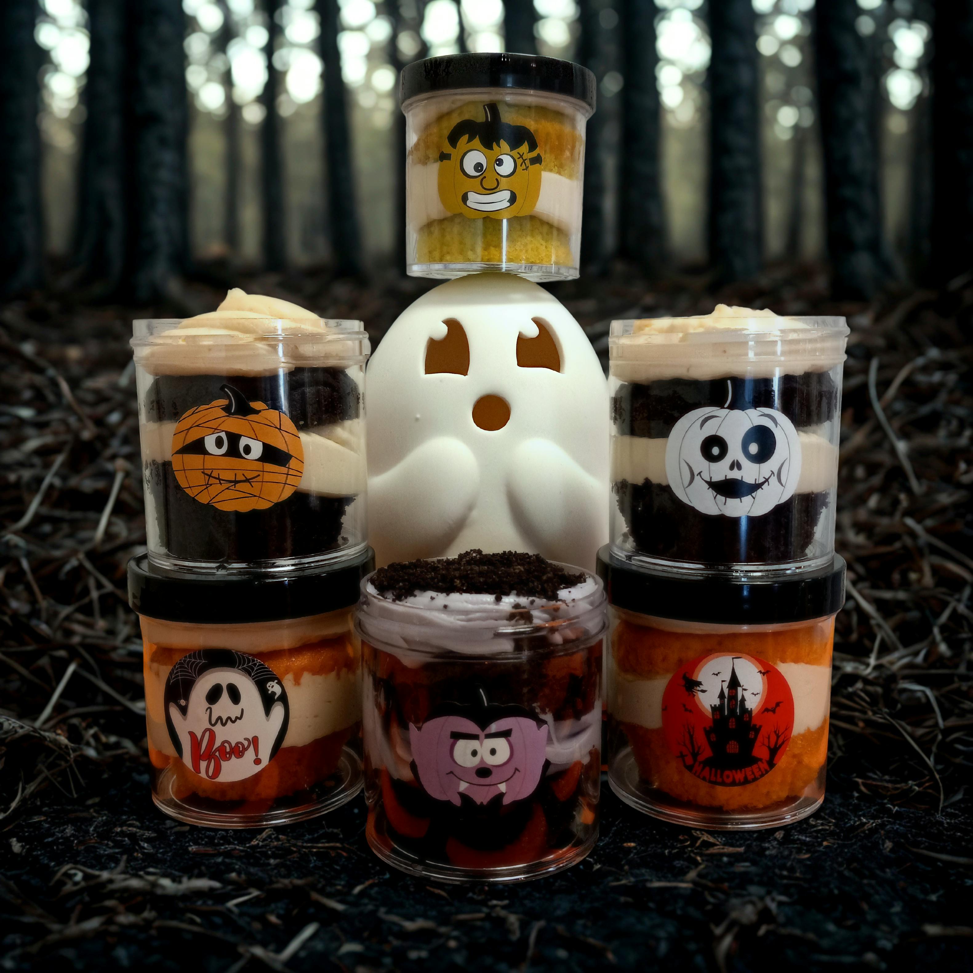 Halloween Cake Jars by Brooklyn Cupcake