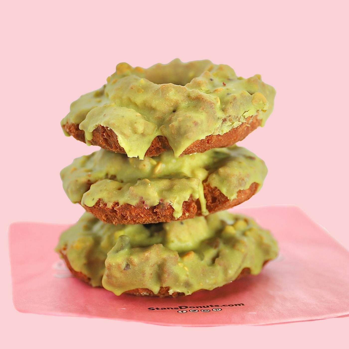Lemon-Pistachio Old Fashioned Donut - 12 Pack by Stan's Donuts - Alternate image 3