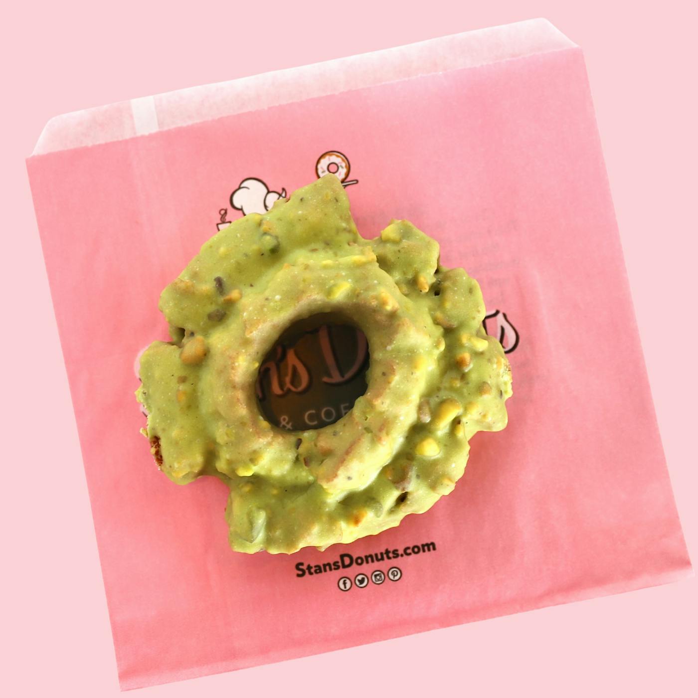 Lemon-Pistachio Old Fashioned Donut - 12 Pack by Stan's Donuts - Alternate image 2