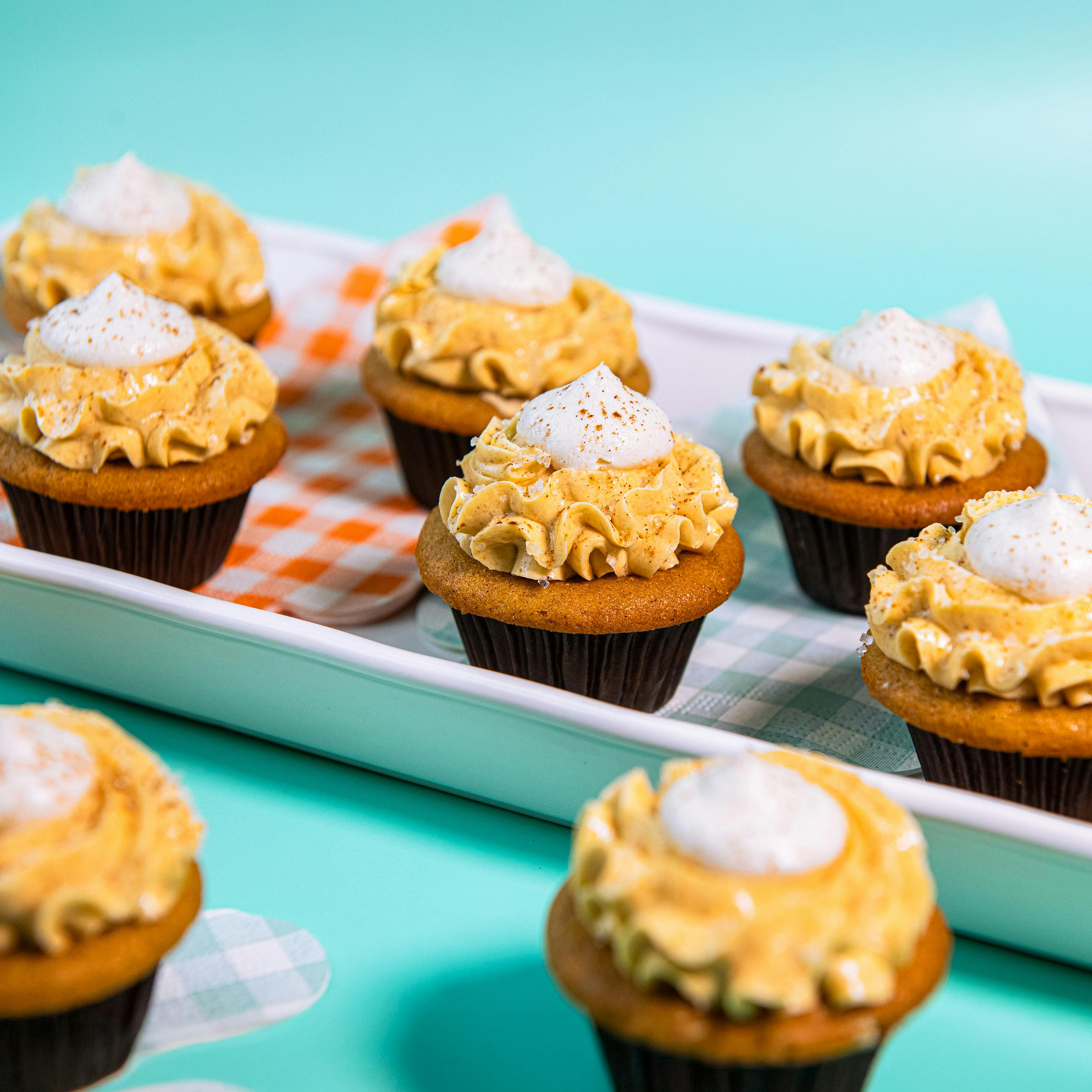 Pumpkin Pie Mini Cupcakes - 12 Pack by Trophy Cupcakes