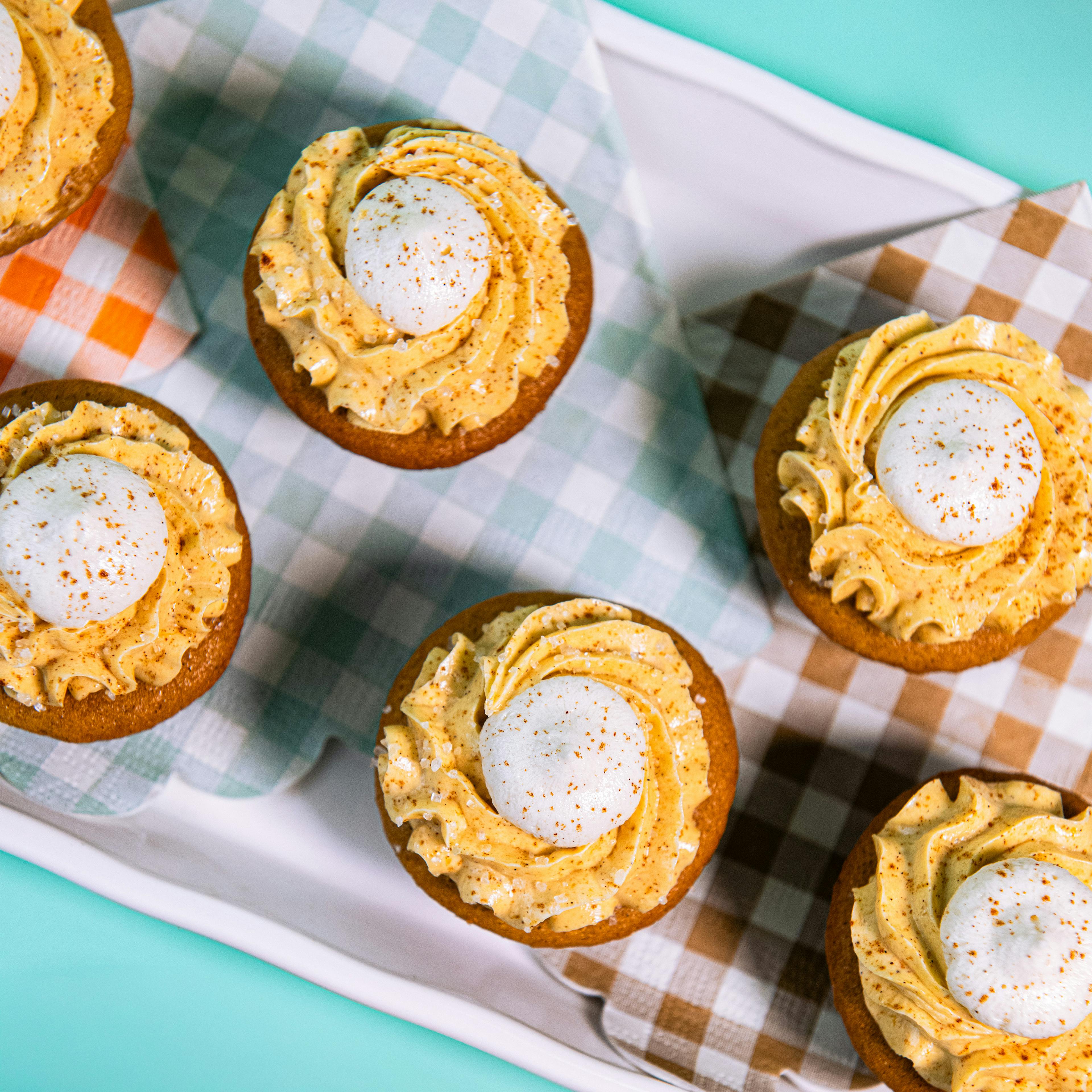Pumpkin Pie Mini Cupcakes - 12 Pack by Trophy Cupcakes - Alternate image 1