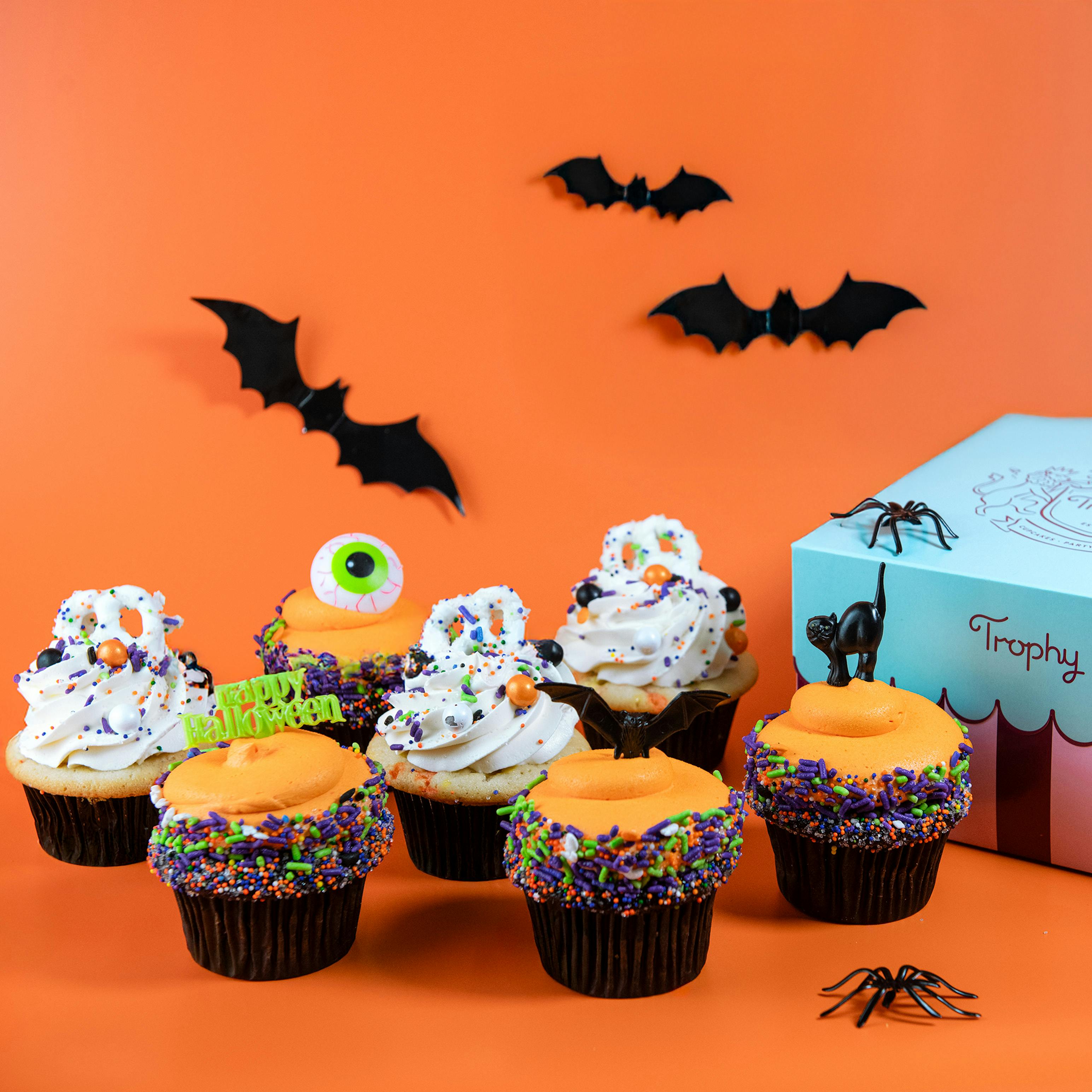Halloween Spooky "Boofetti" Cupcakes - 12 Pack by Trophy Cupcakes