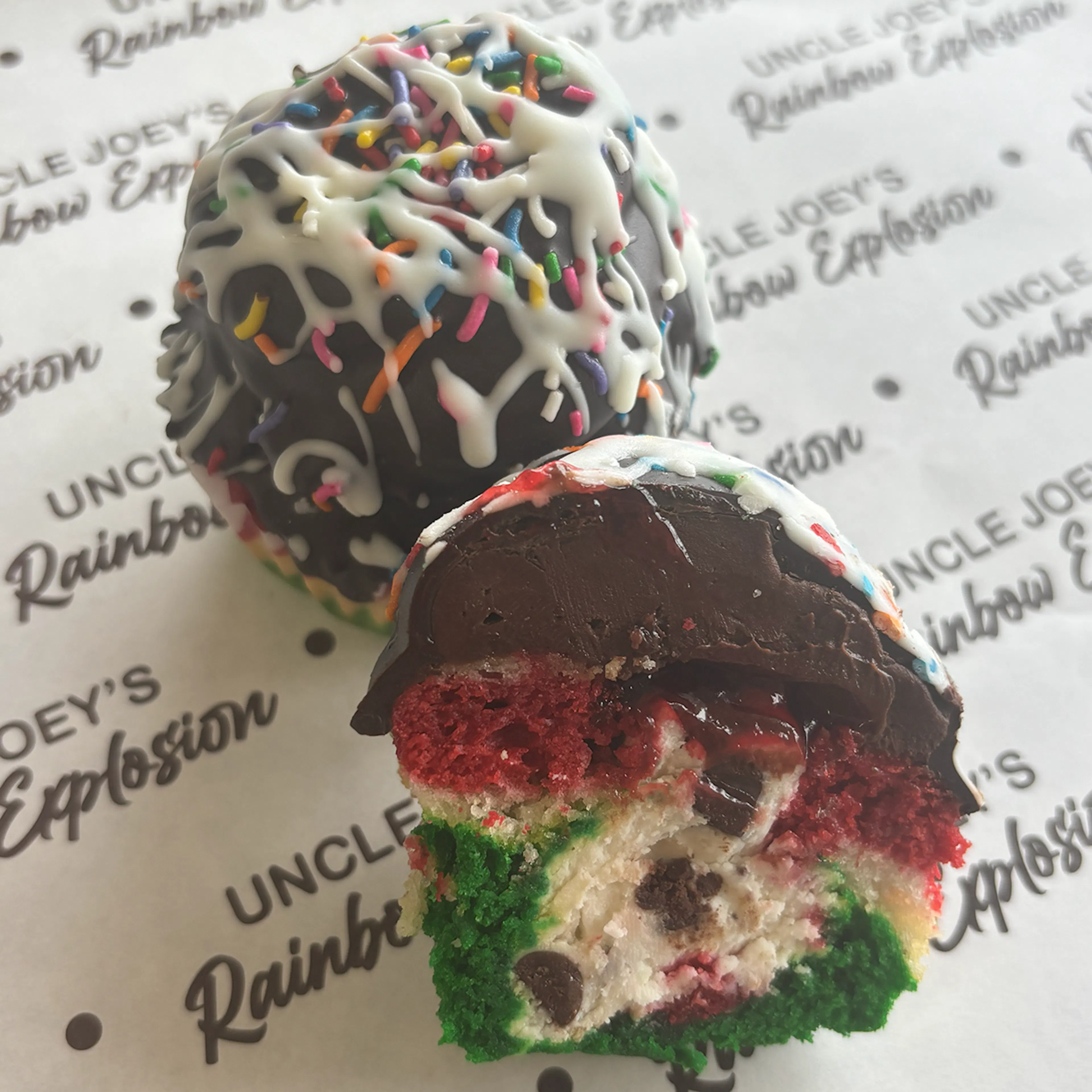 Rainbow Cupcakes - Choose Your Own 8 Pack by Uncle Joey's Rainbow Explosion - Alternate image 3