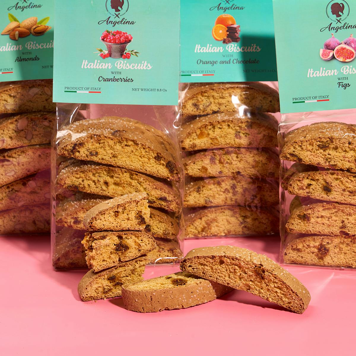 Biscotti Sampler - 6 Pack by Angelina Bakery - Alternate image 1