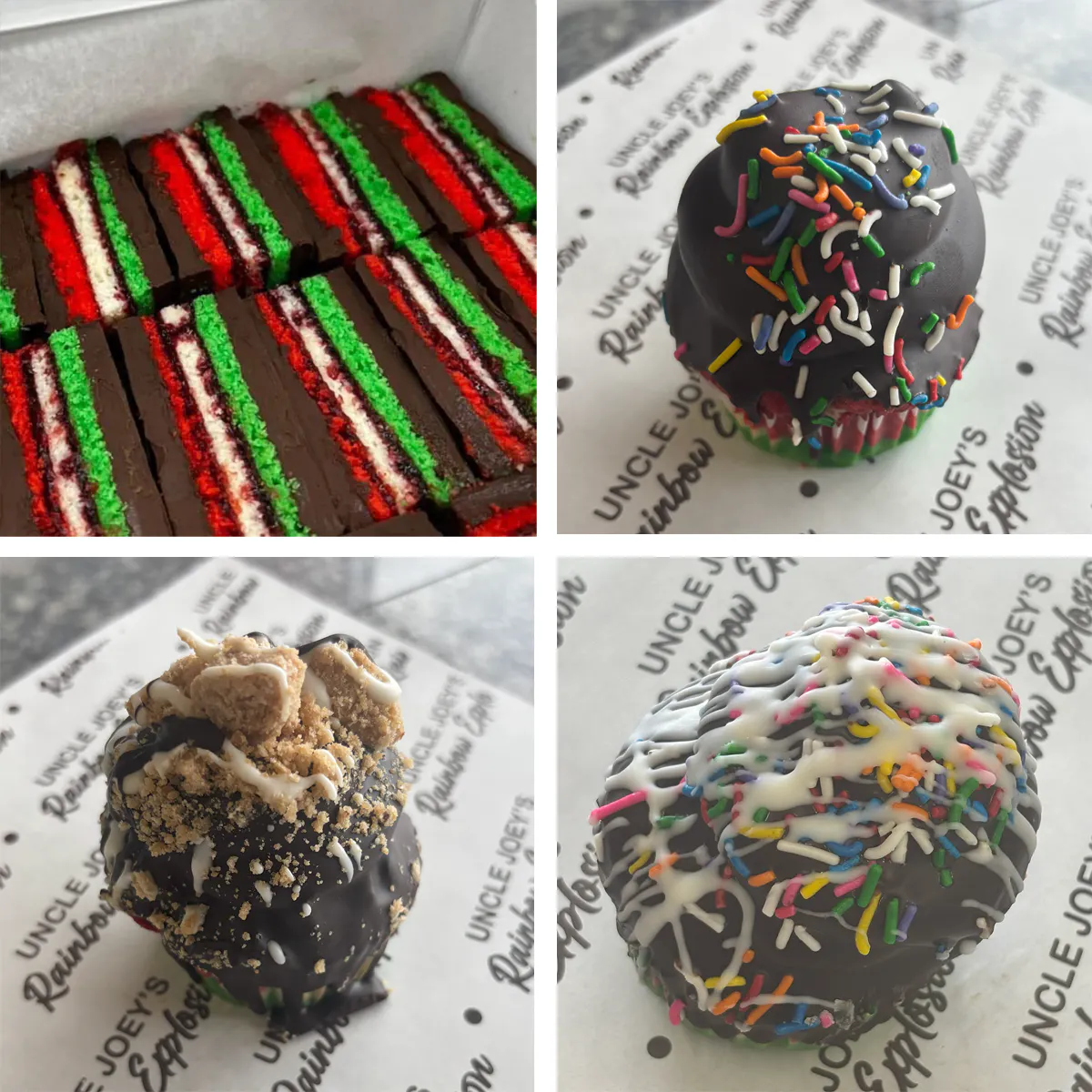 Rainbow Cookies + Cupcakes Best Seller by Uncle Joey's Rainbow Explosion