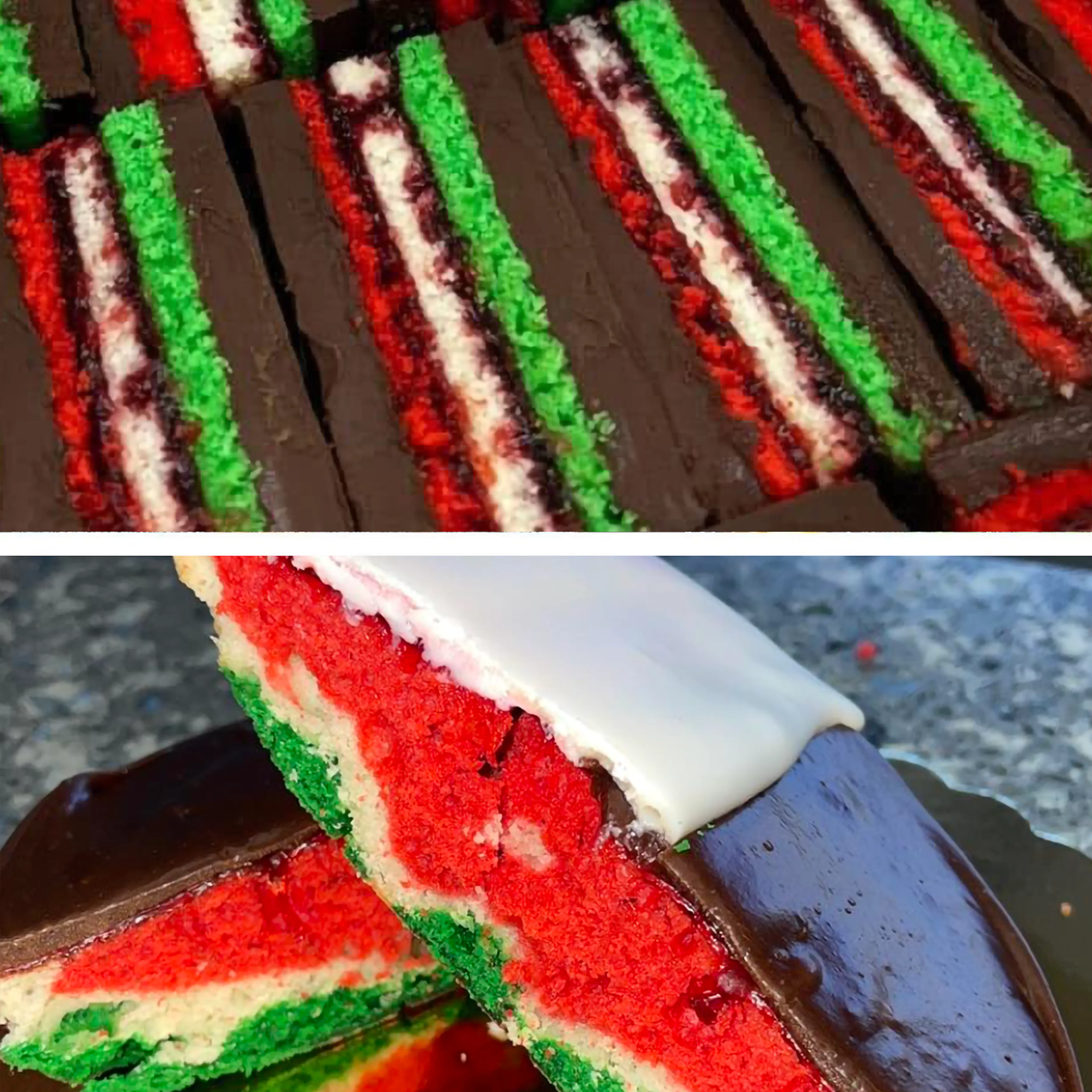 Rainbow Cookies + Black & White Rainbow Cookies by Uncle Joey's Rainbow Explosion