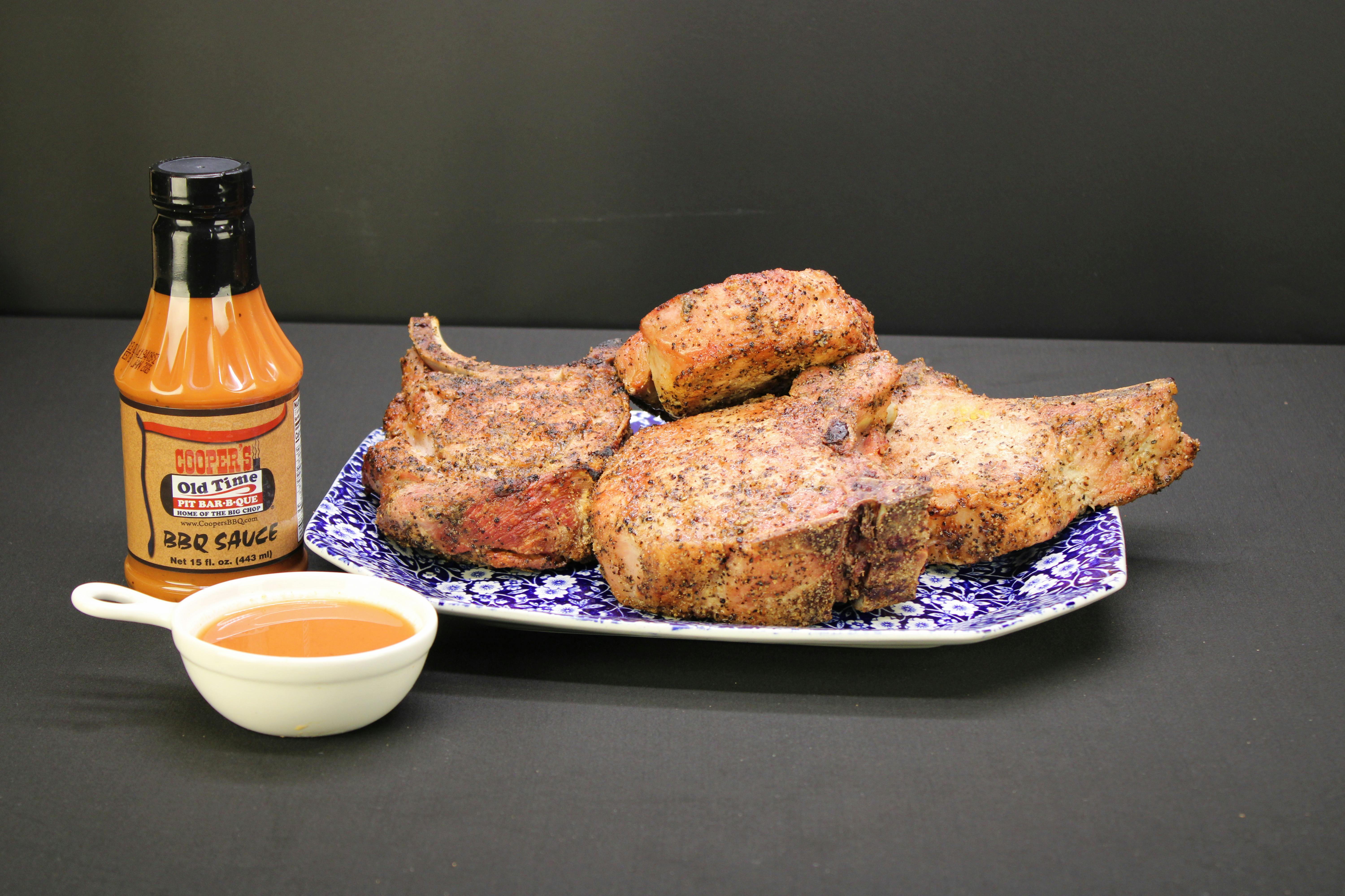 Signature "Big Chop" BBQ Smoked Pork Chops for 6-8 by Cooper's Old Time Pit Bar-B-Que - Alternate image 1