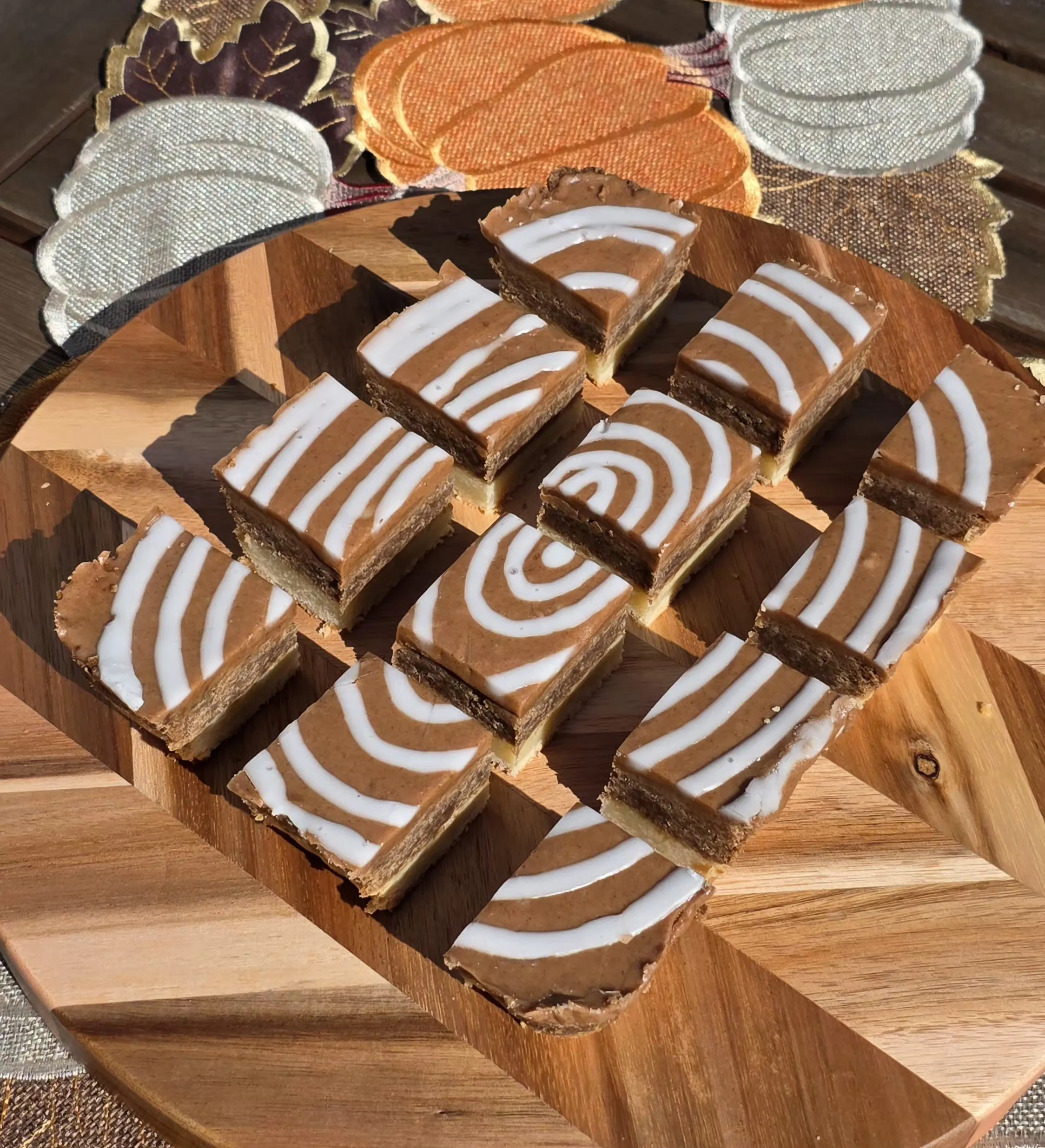 Cinnamon Roll Shortbread Tray by Shortbread Society