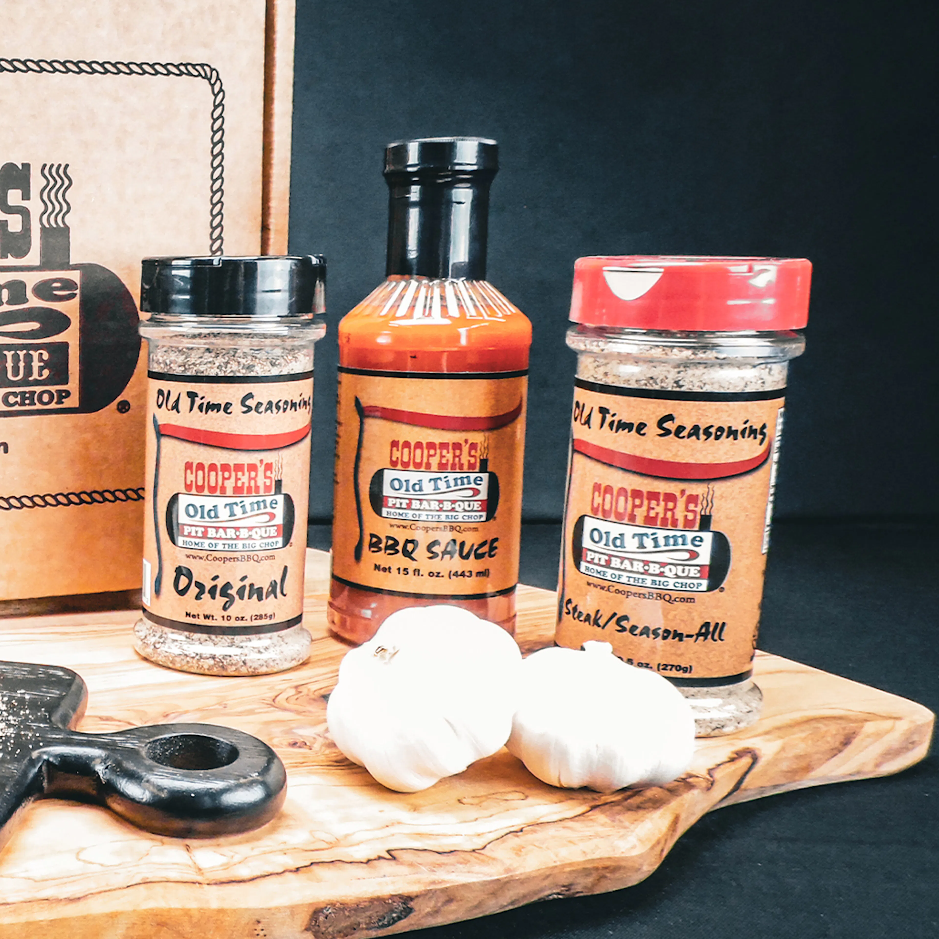 Sauce & Seasoning Box - 3 Pack by Cooper's Old Time Pit Bar-B-Que