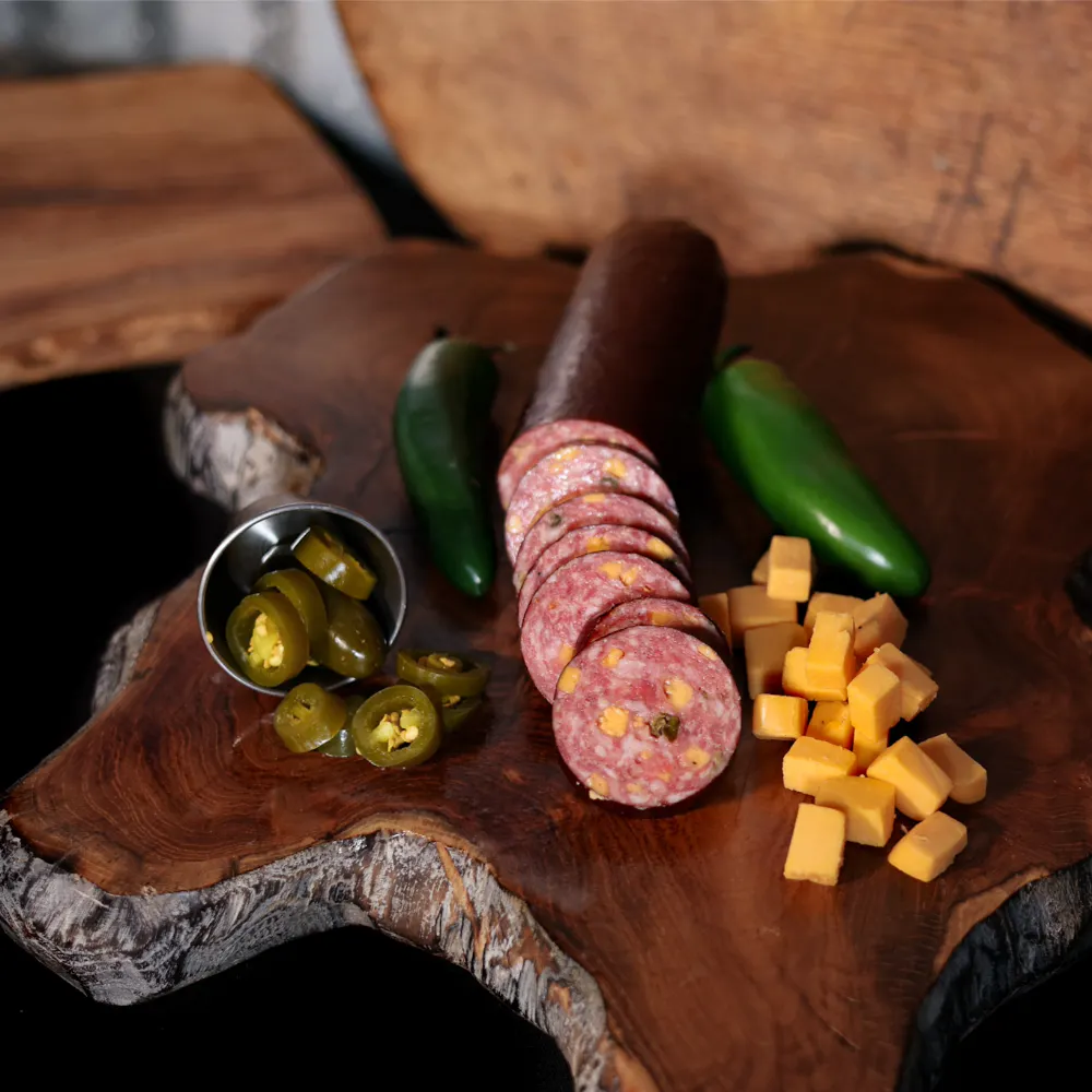 Smoked Jalapeño Cheese Summer Sausage - 1 lb. by Cooper's Old Time Pit Bar-B-Que