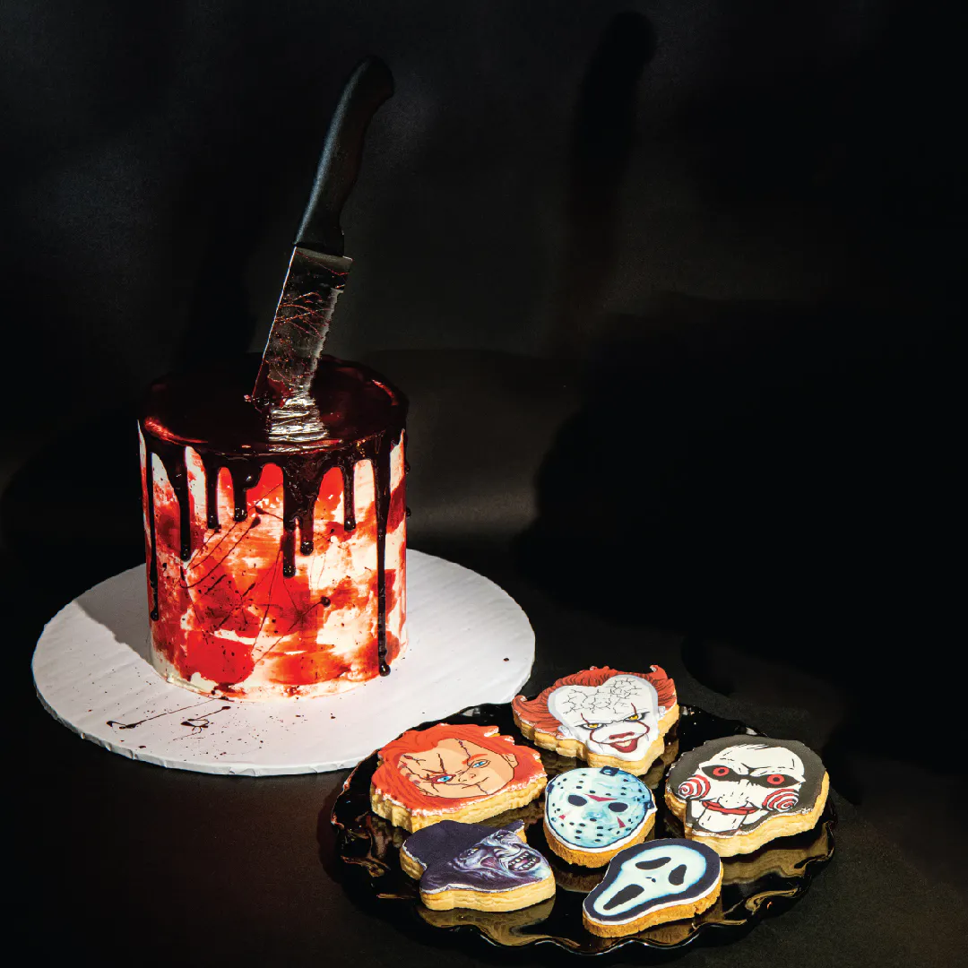 Halloween Horror Cake + Cookie Combo by Sweet E's Bake Shop