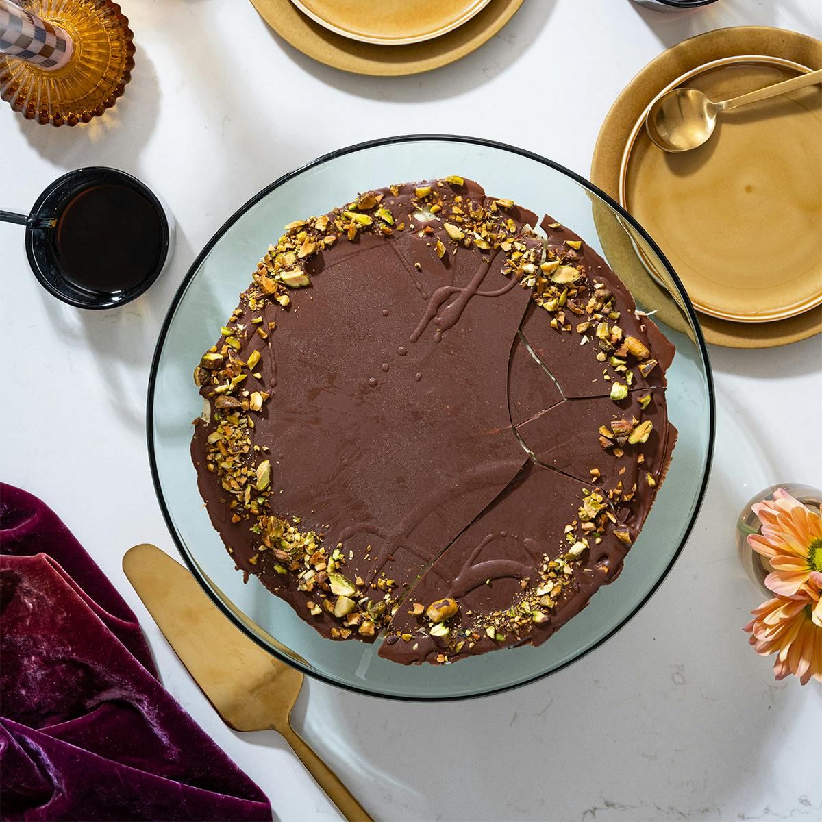 Dubai Chocolate Ice Cream Pie by Malai Ice Cream