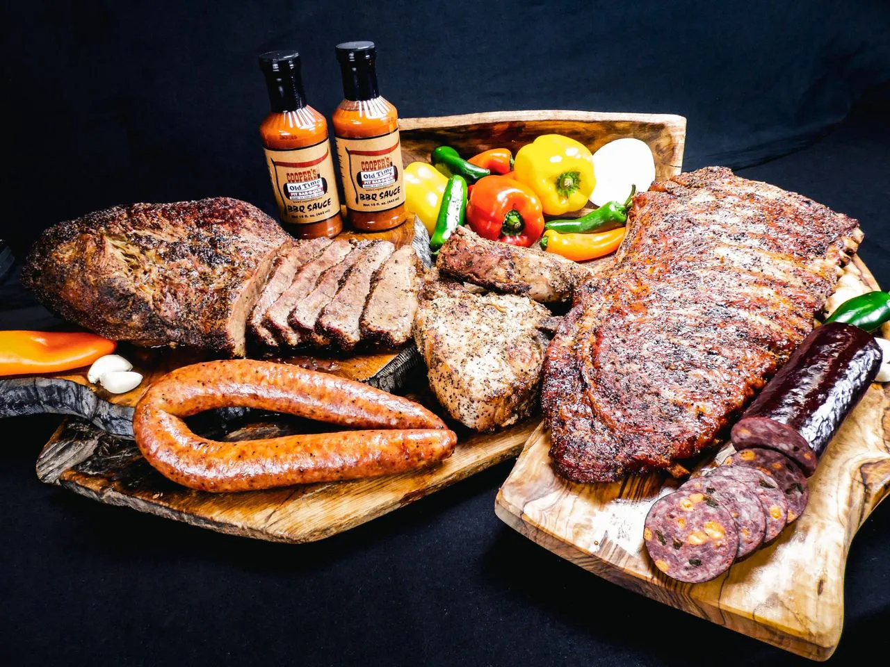 "The Texas Spread" BBQ Sampler for 18-20 by Cooper's Old Time Pit Bar-B-Que