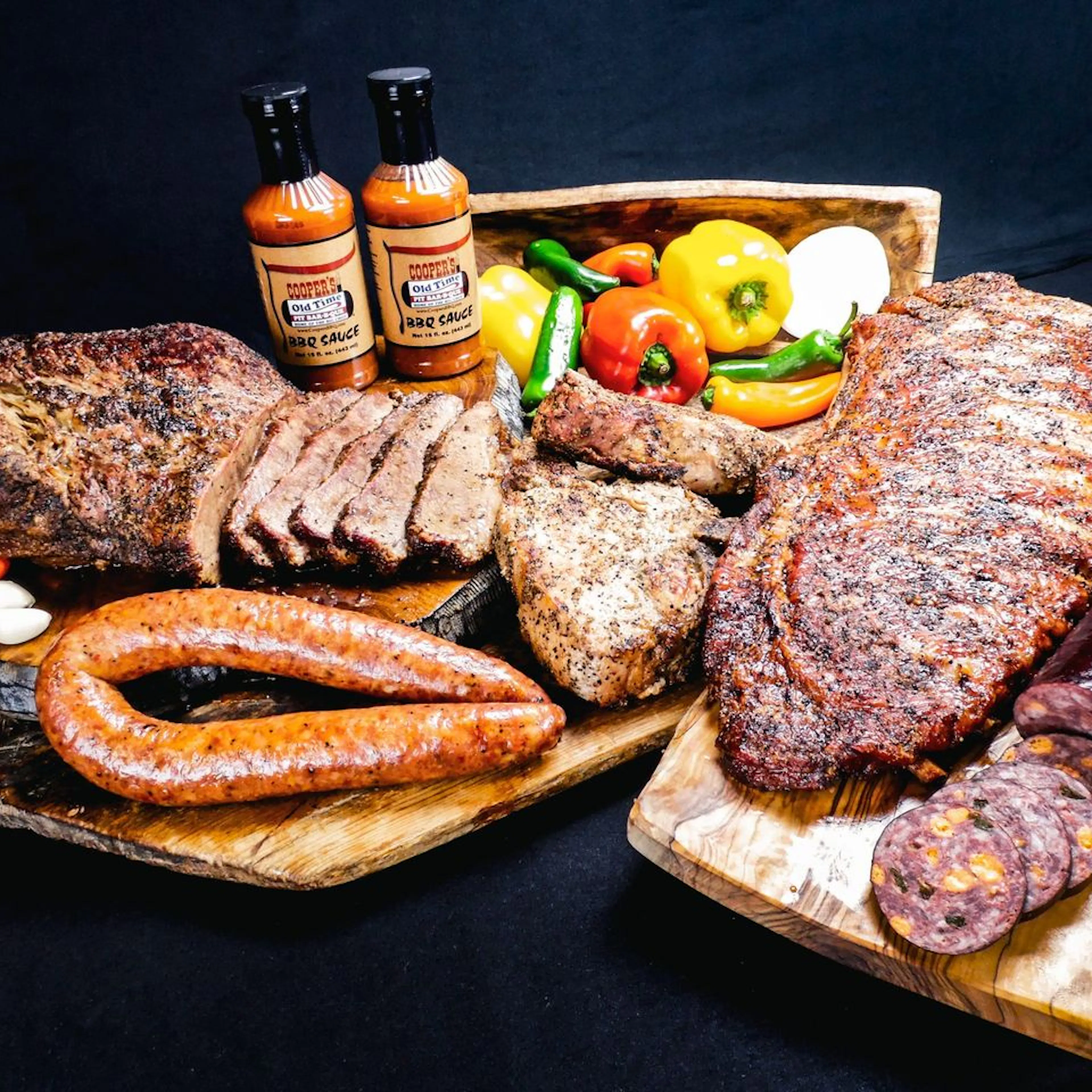 "The Texas Spread" BBQ Sampler for 18-20 by Cooper's Old Time Pit Bar-B-Que