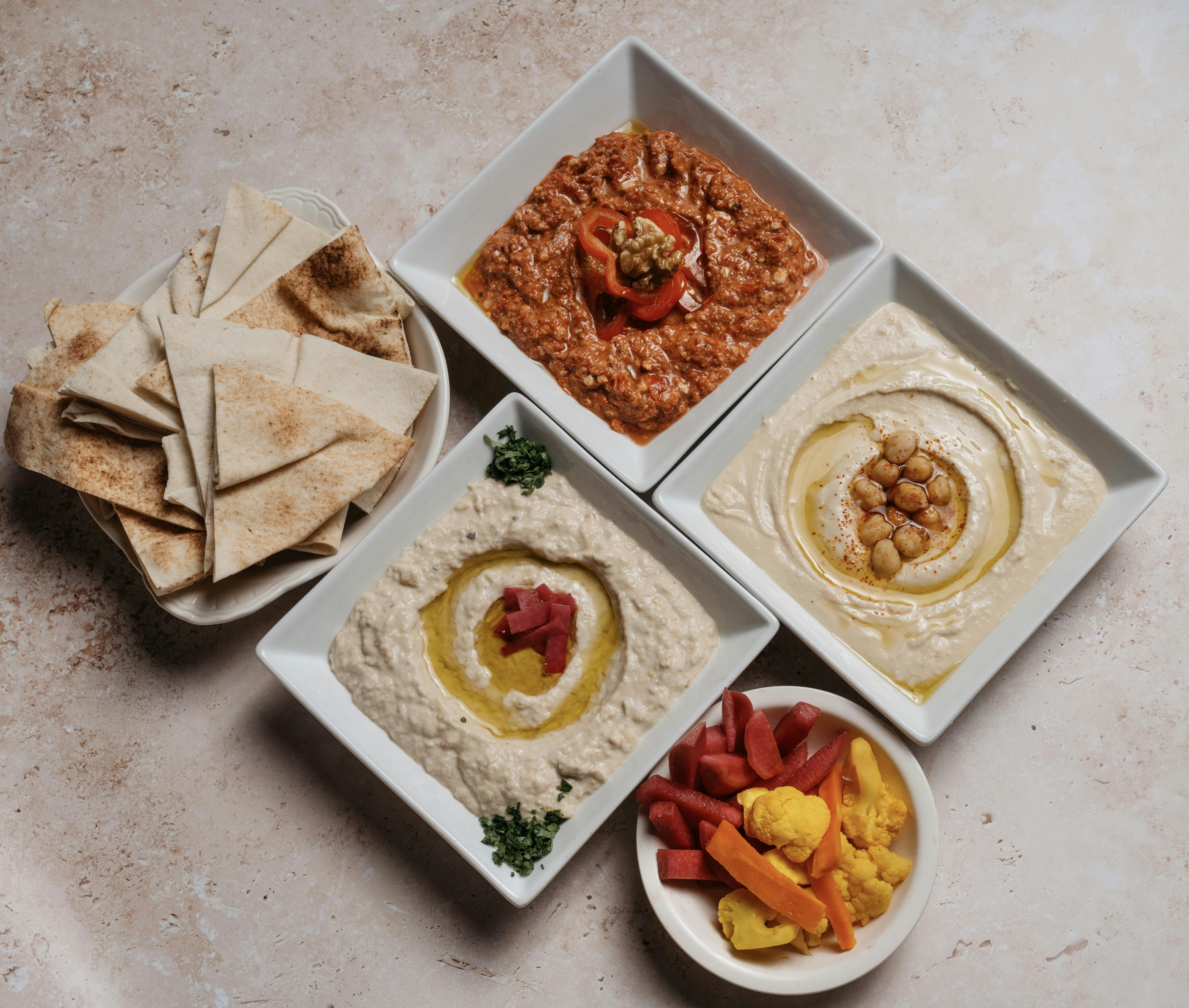 Signature Mezze Trio for 4 by Tanoreen - Alternate image 2