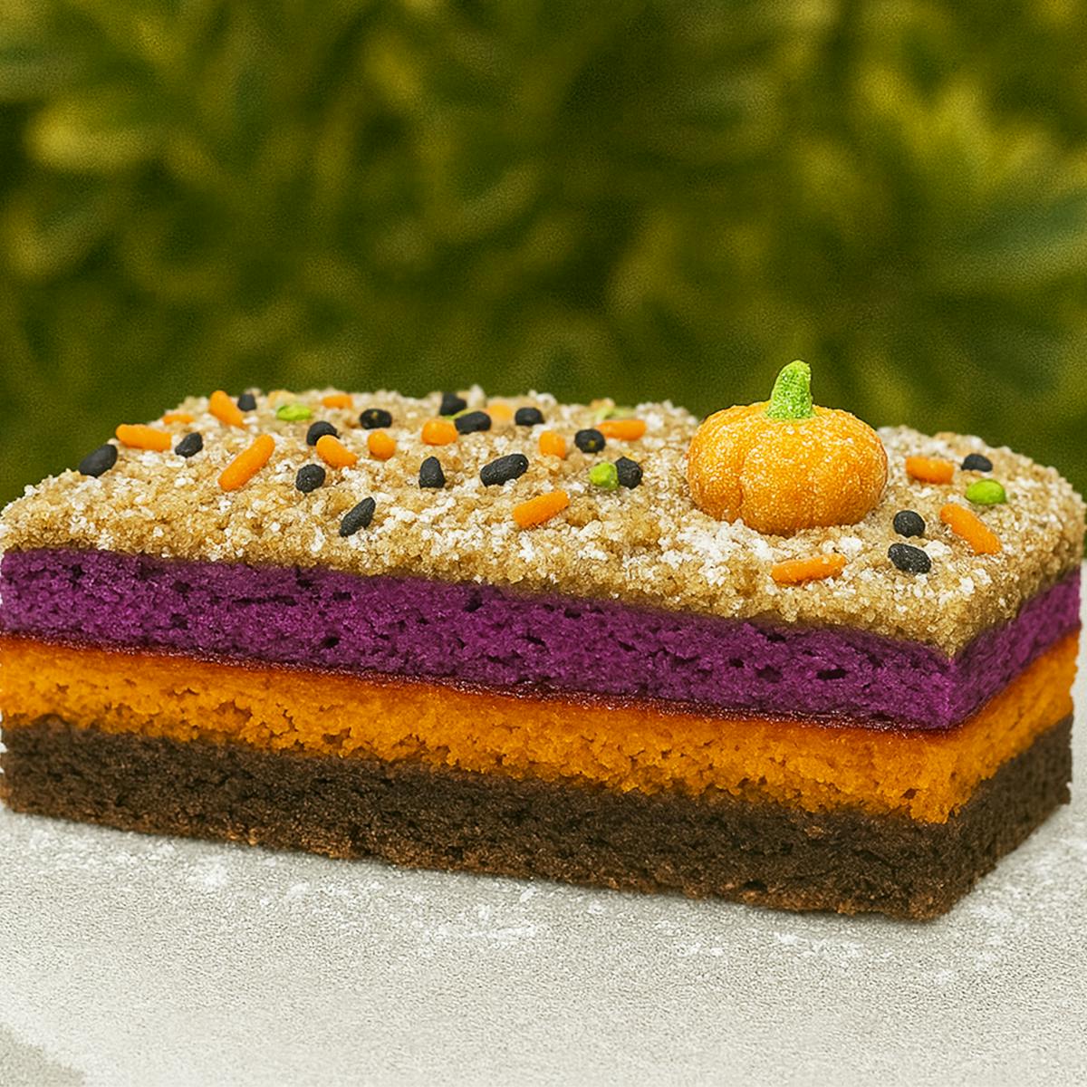 Halloween Rainbow Cookie Crumb Cake by Comfortland
