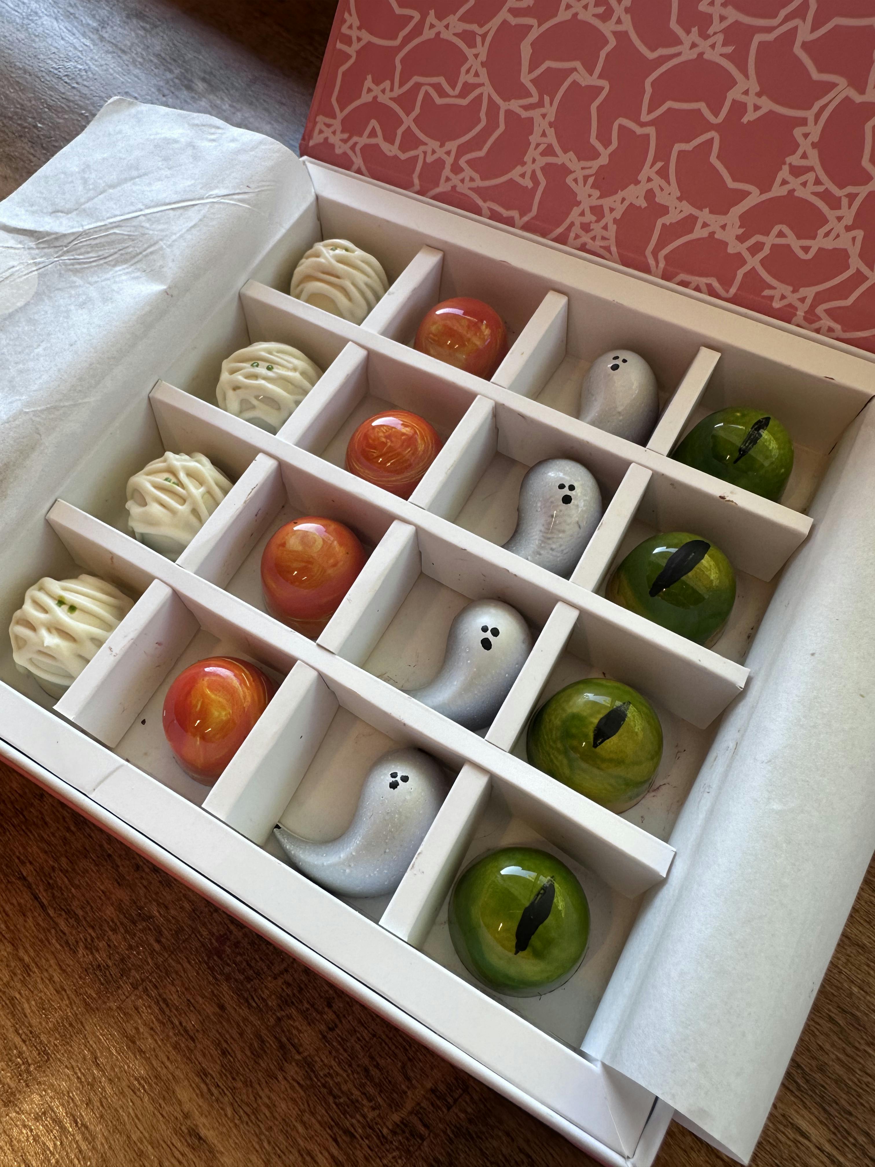 Halloween Chocolate Bonbon Gift Box - 16 Pieces by Les Madeleines - Alternate image 3