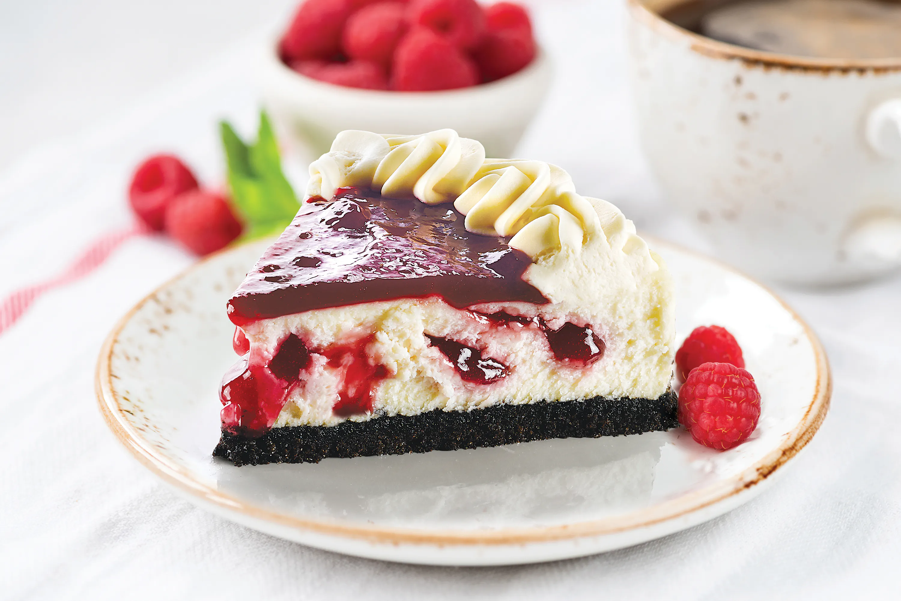 White Chocolate Raspberry Cheesecake by Junior's Cheesecake - Alternate image 1