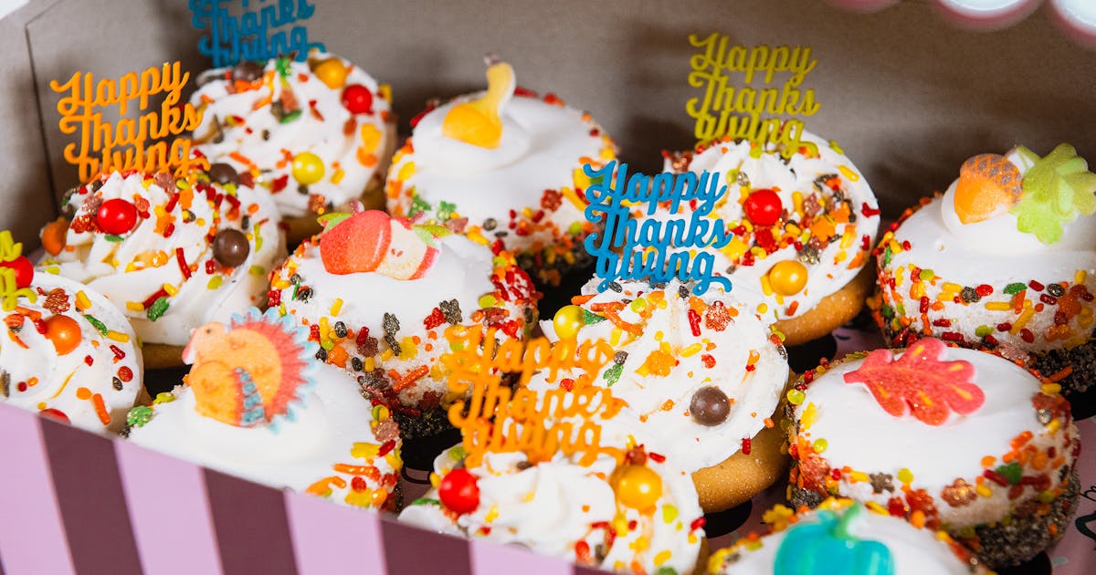 Thanksgiving Cupcakes 12 Pack by Trophy Cupcakes Goldbelly - Main Image