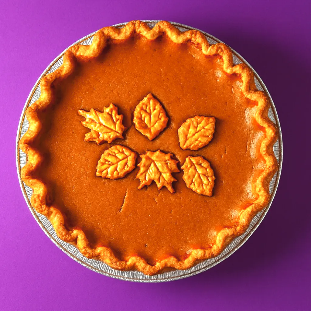 Rustic Pumpkin Pie by Dessert Gallery