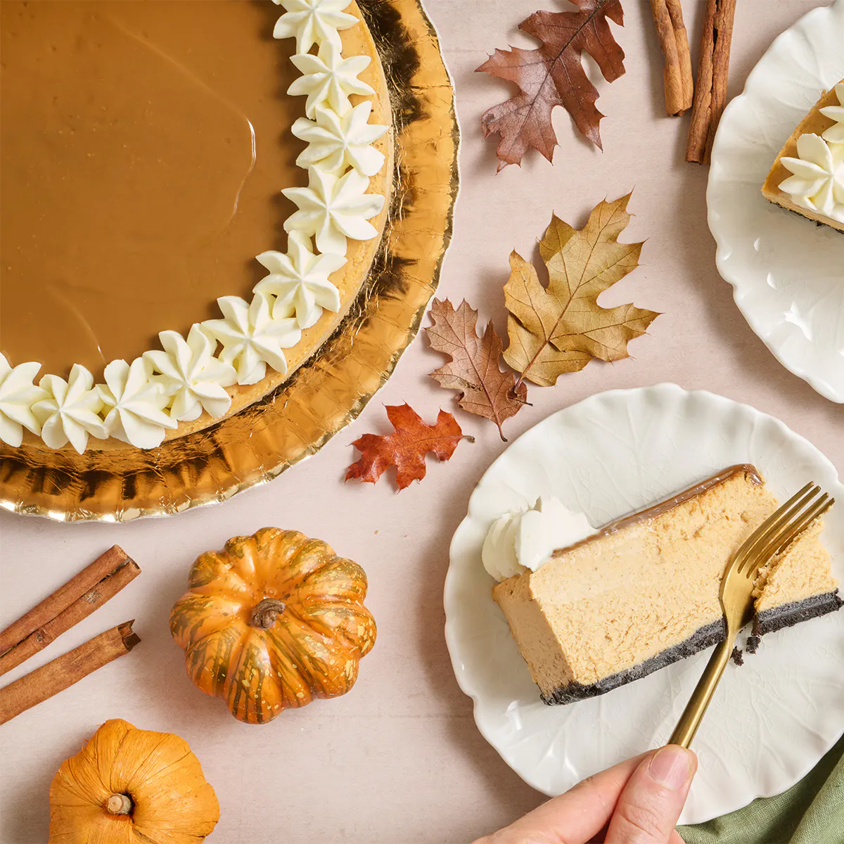 Thanksgiving Bundle - Pumpkin Cheesecake + Turkey & Gravy Potato Ball + Cheese Roll by Porto's Bakery - Alternate image 2