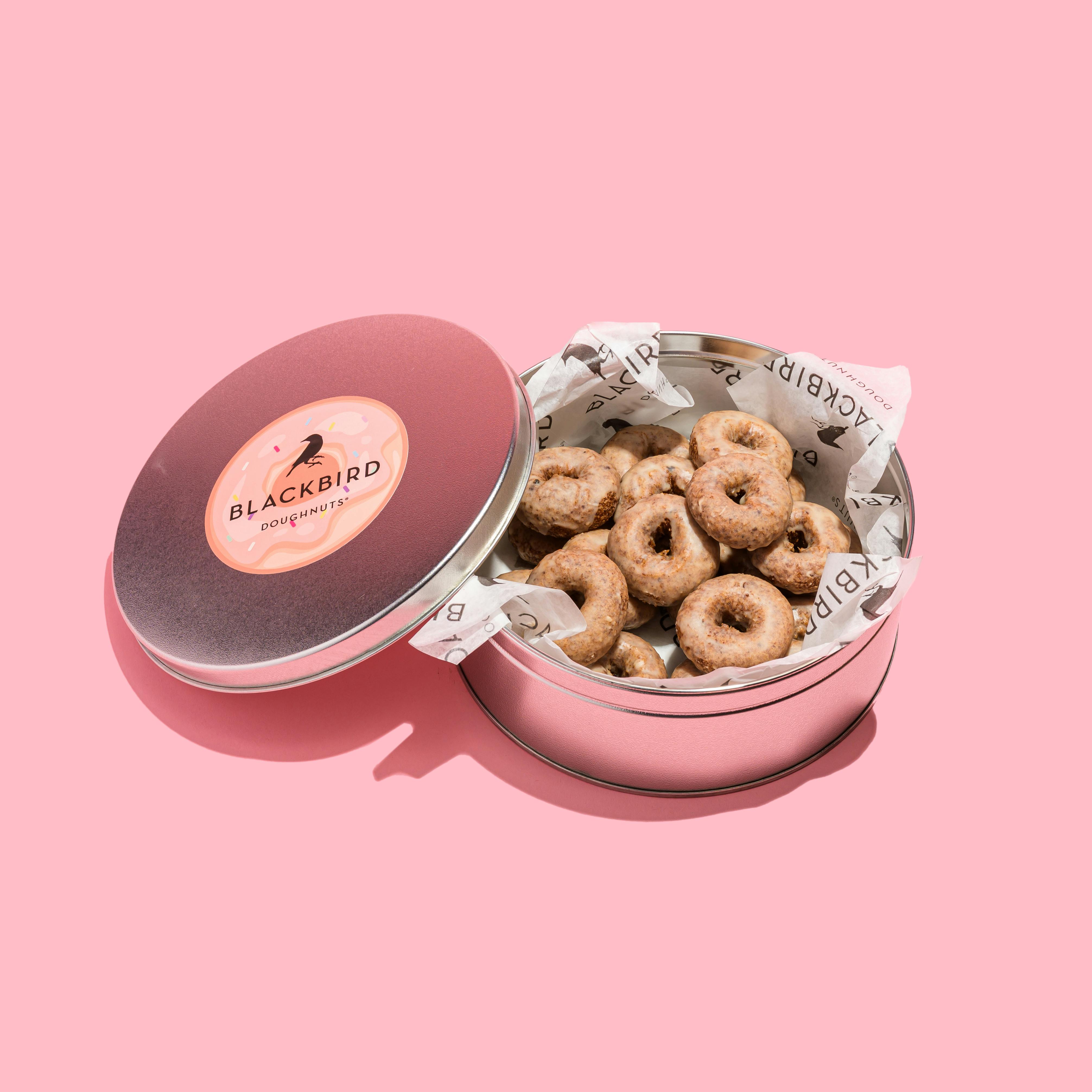 Mini Cider Cake Doughnuts Gift Tin by Blackbird Doughnuts - Alternate image 1