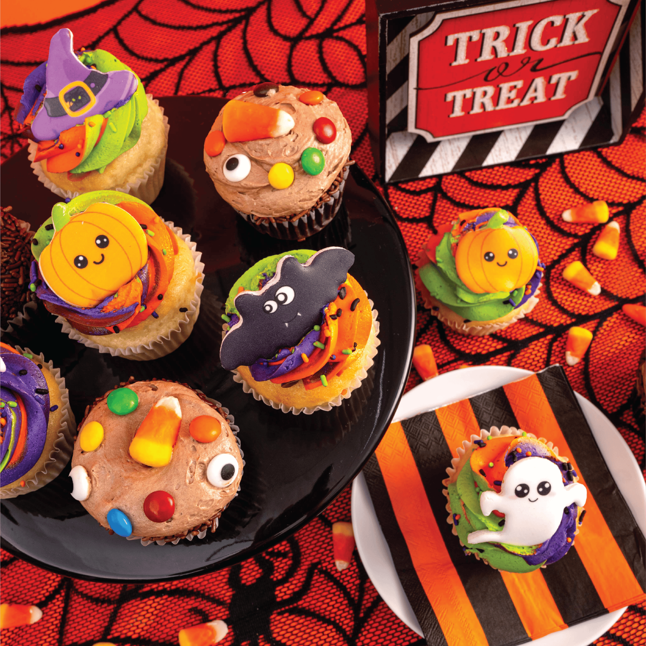 Halloween Spooky Decorative Cupcakes by Sweet E's Bake Shop
