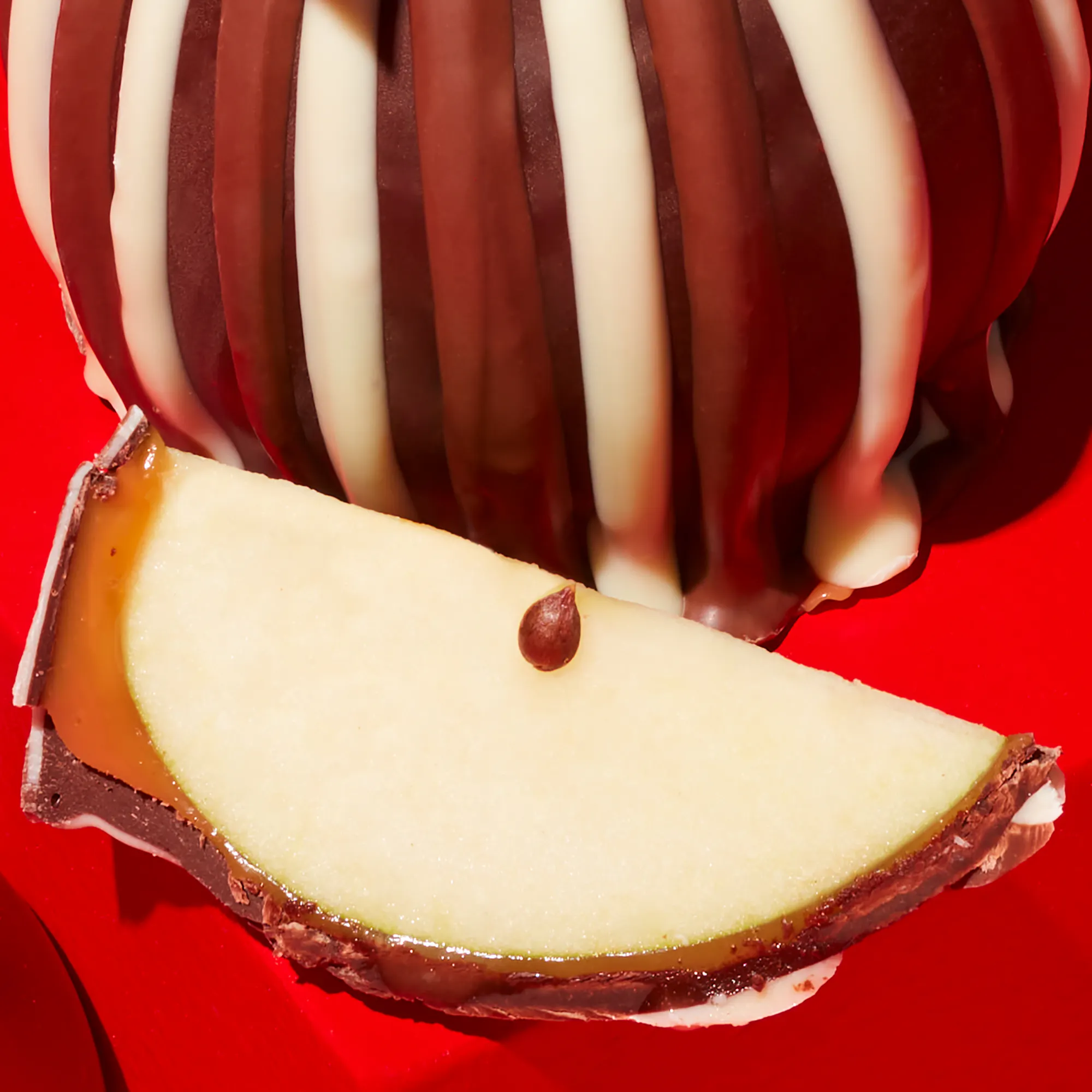 Holiday Jumbo Caramel Apple Gift Box - 3 Pack by Mrs. Prindables Gourmet Caramel Apples - Alternate image 3