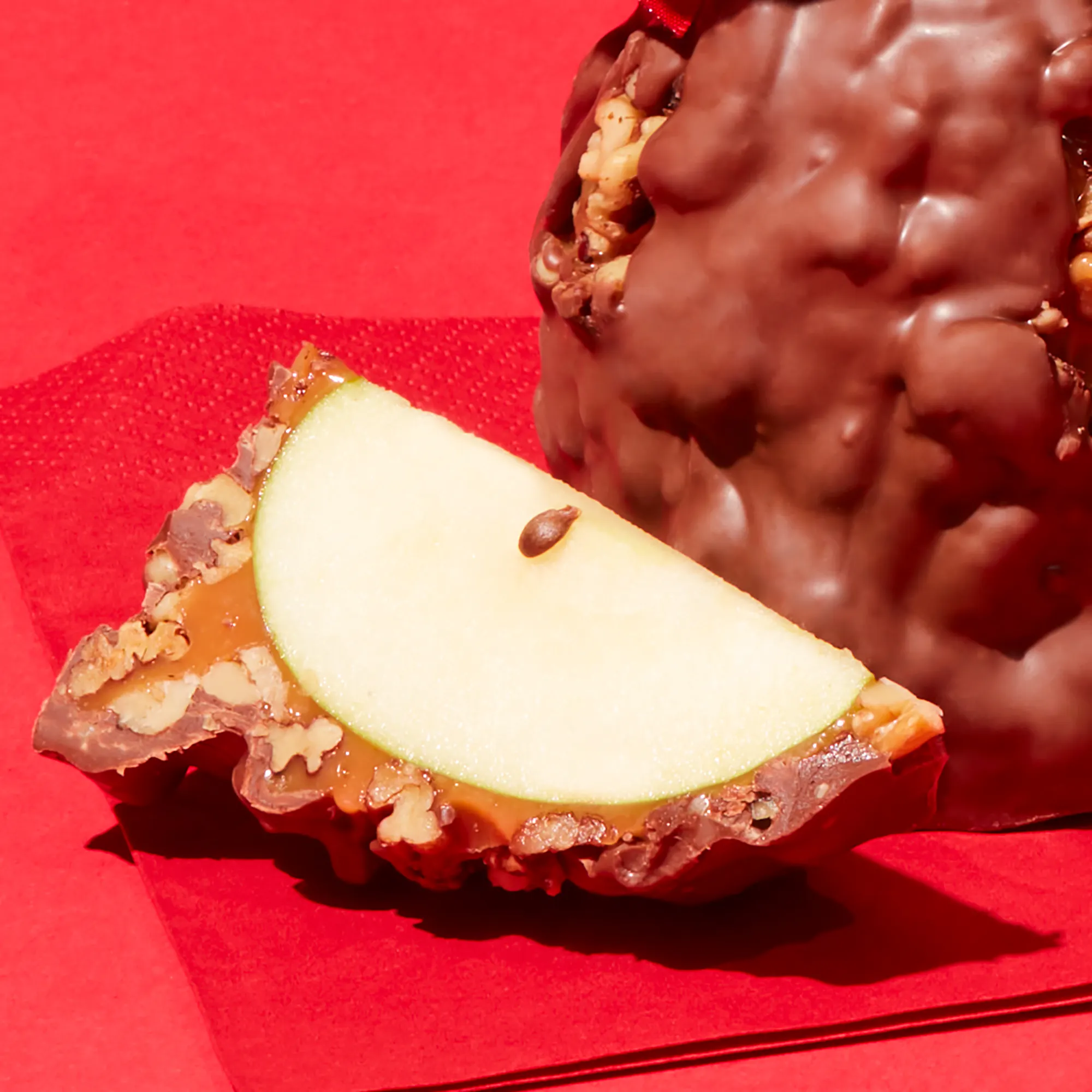 Holiday Jumbo Caramel Apple Gift Box - 3 Pack by Mrs. Prindables Gourmet Caramel Apples - Alternate image 2